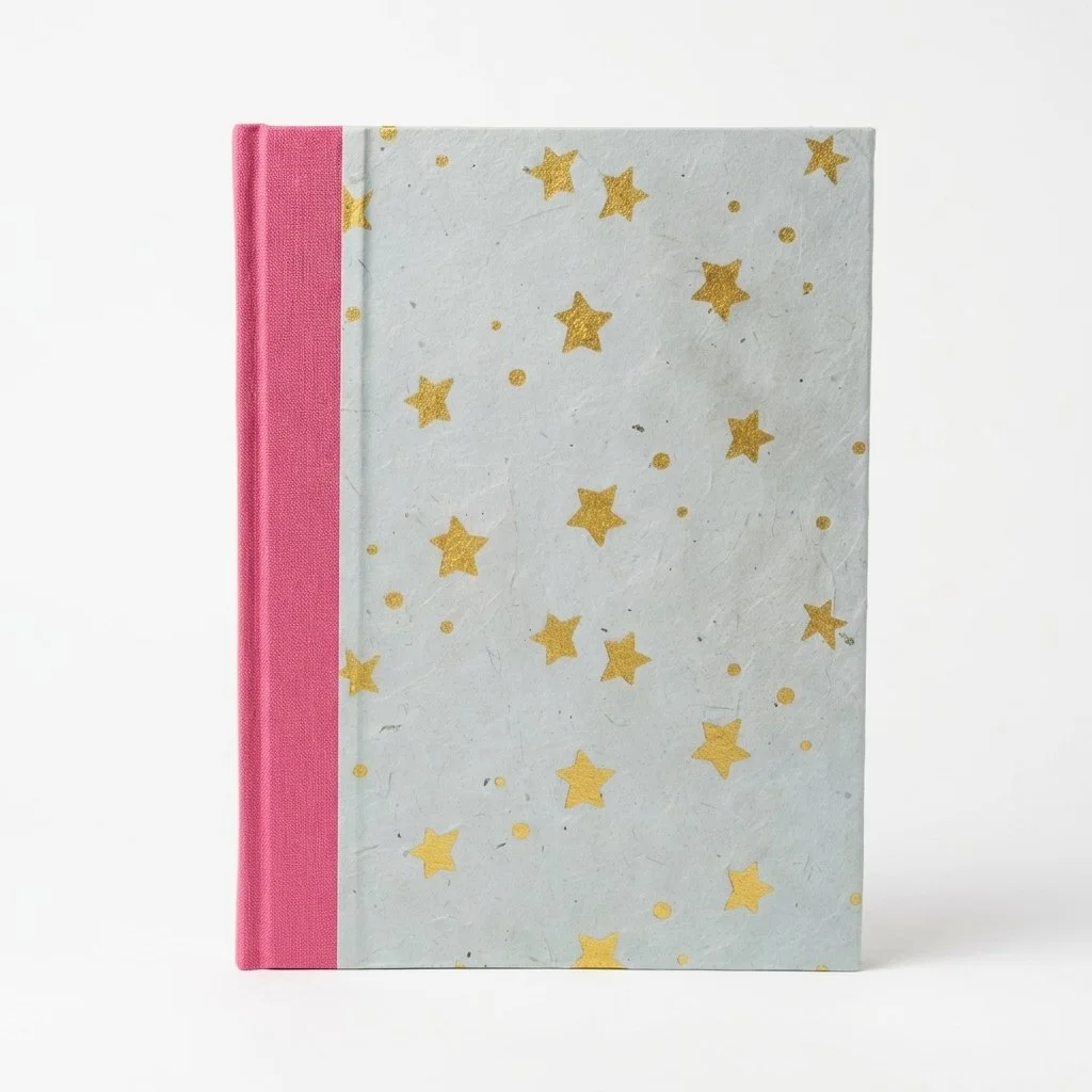 Gold Stars and Rose Journal