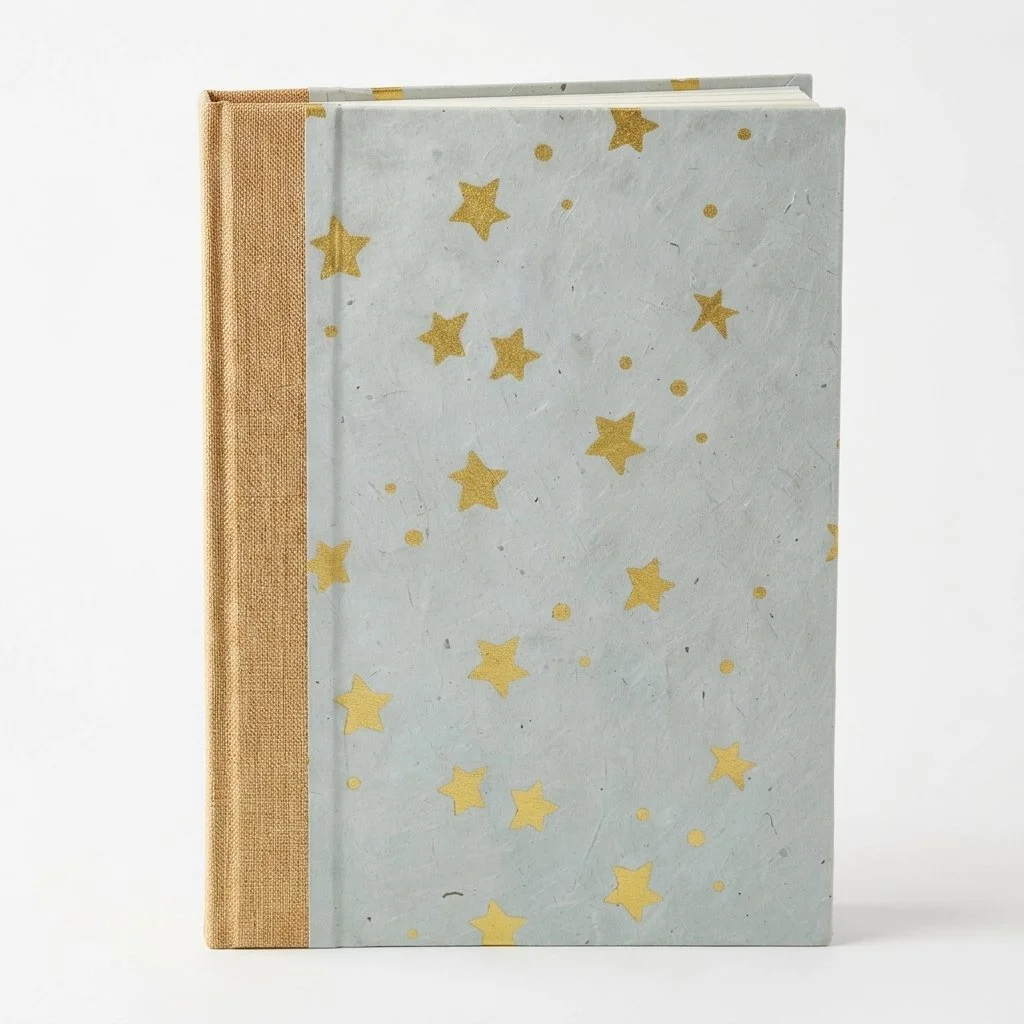 Gold Stars and Earthy Wheat Journals