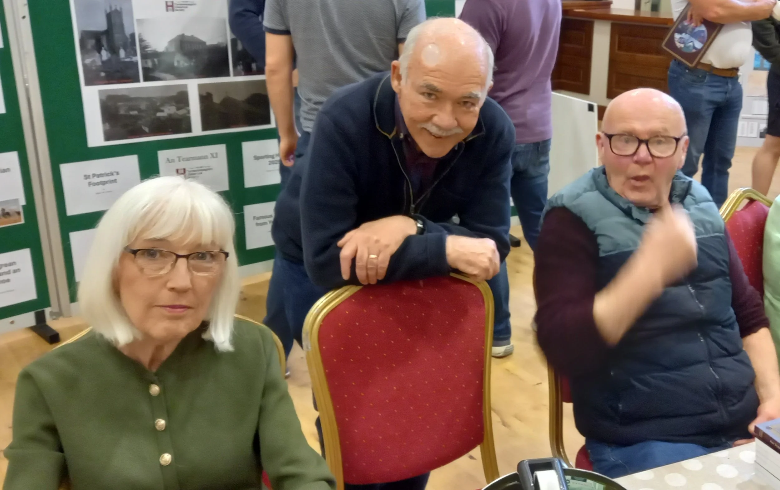 L-R Rosalind Mc Elroy, Johnny Donovan and Eugene  Haughey