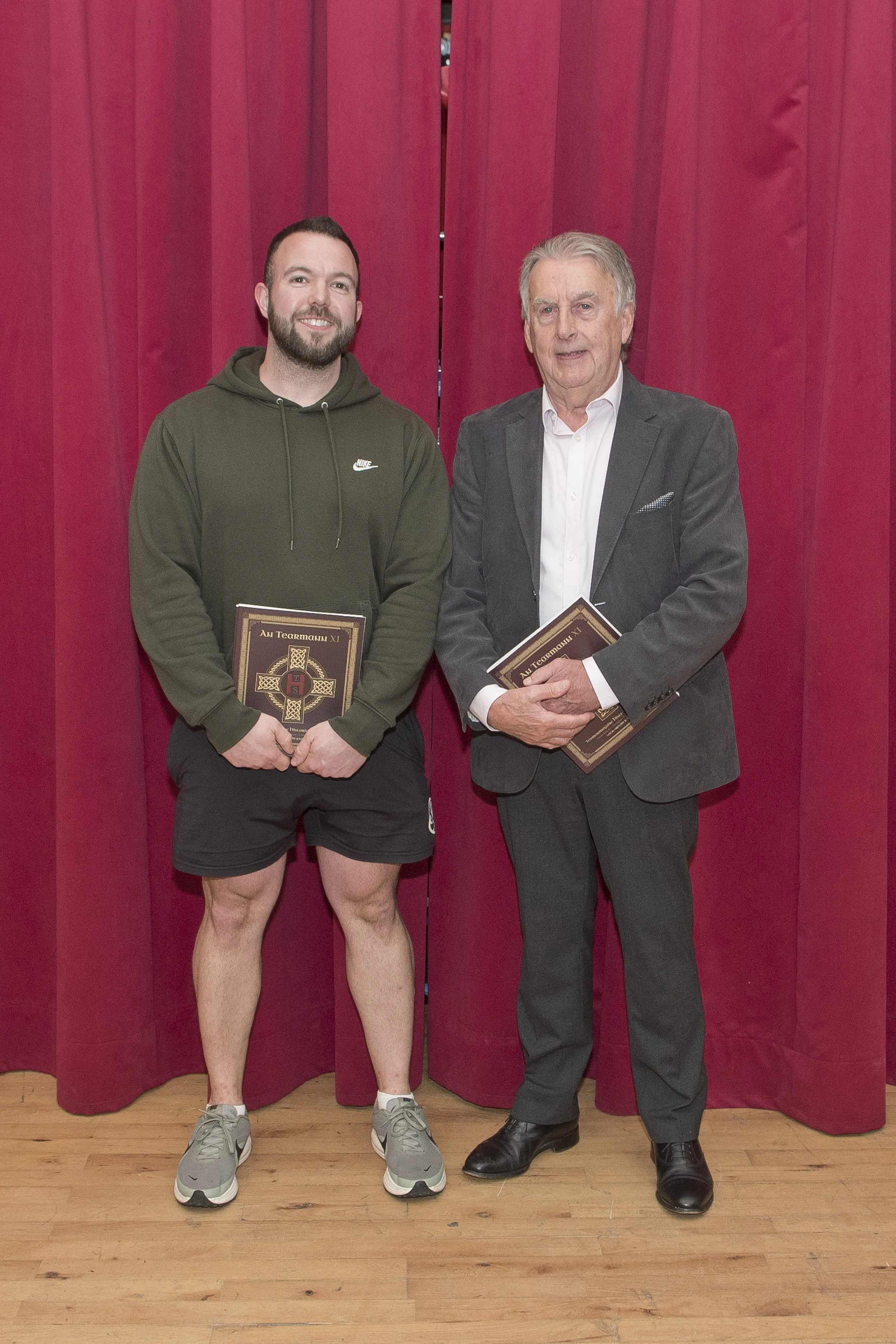 L-R Mark Mc Keagney author of 'Daniel Mc Keagney'  with Damien Woods