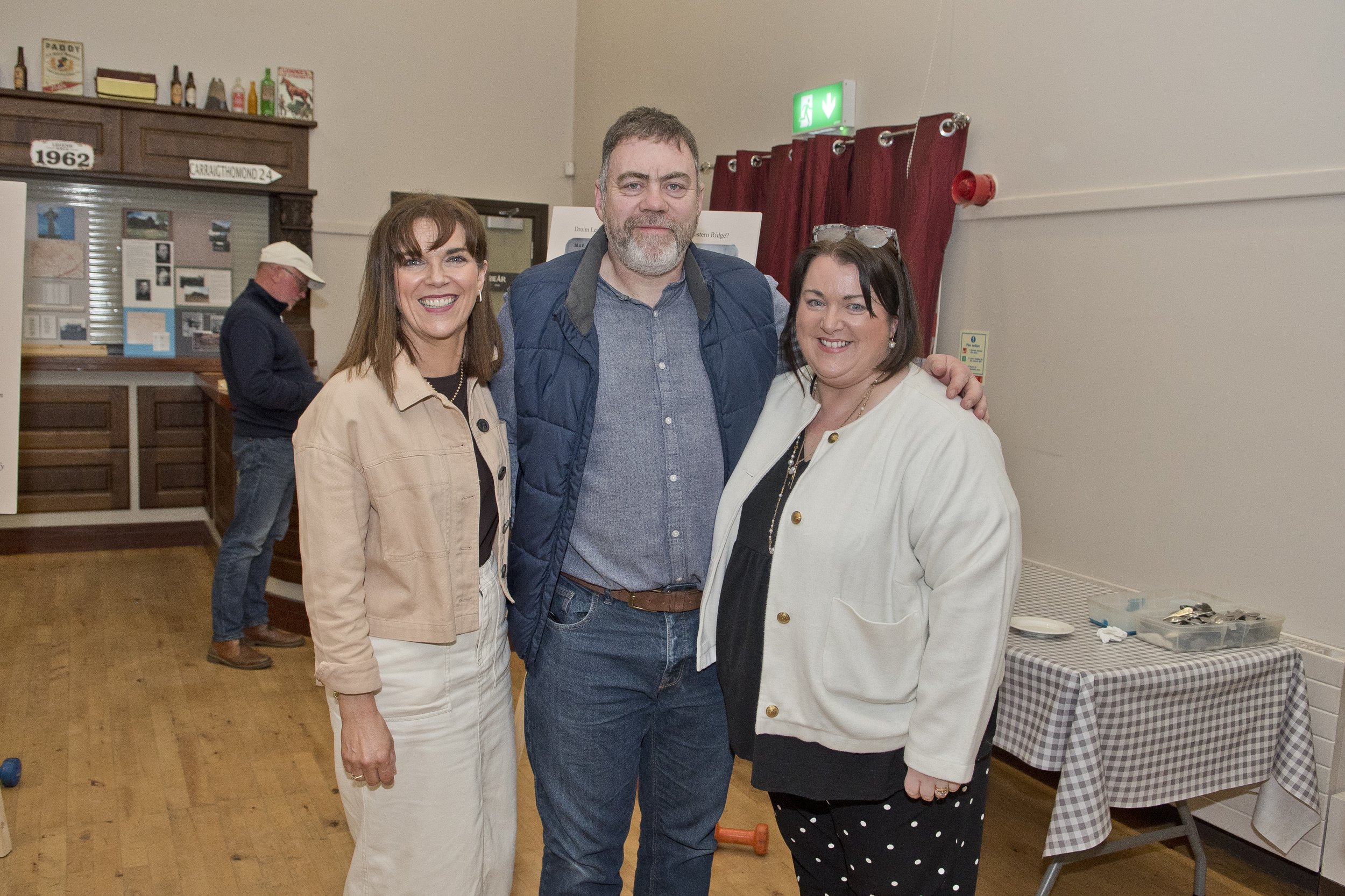 L-R Joanne Gluck, Gerard Keyes, Kathy Keyes