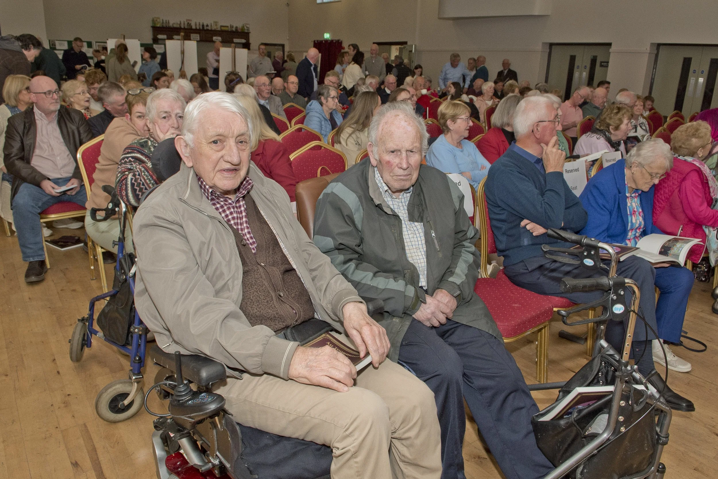 L-R Jimmy Treacy author of ' Joe Mc Garrity  and Ballads of a Country Boy' with Peadar Montague.
