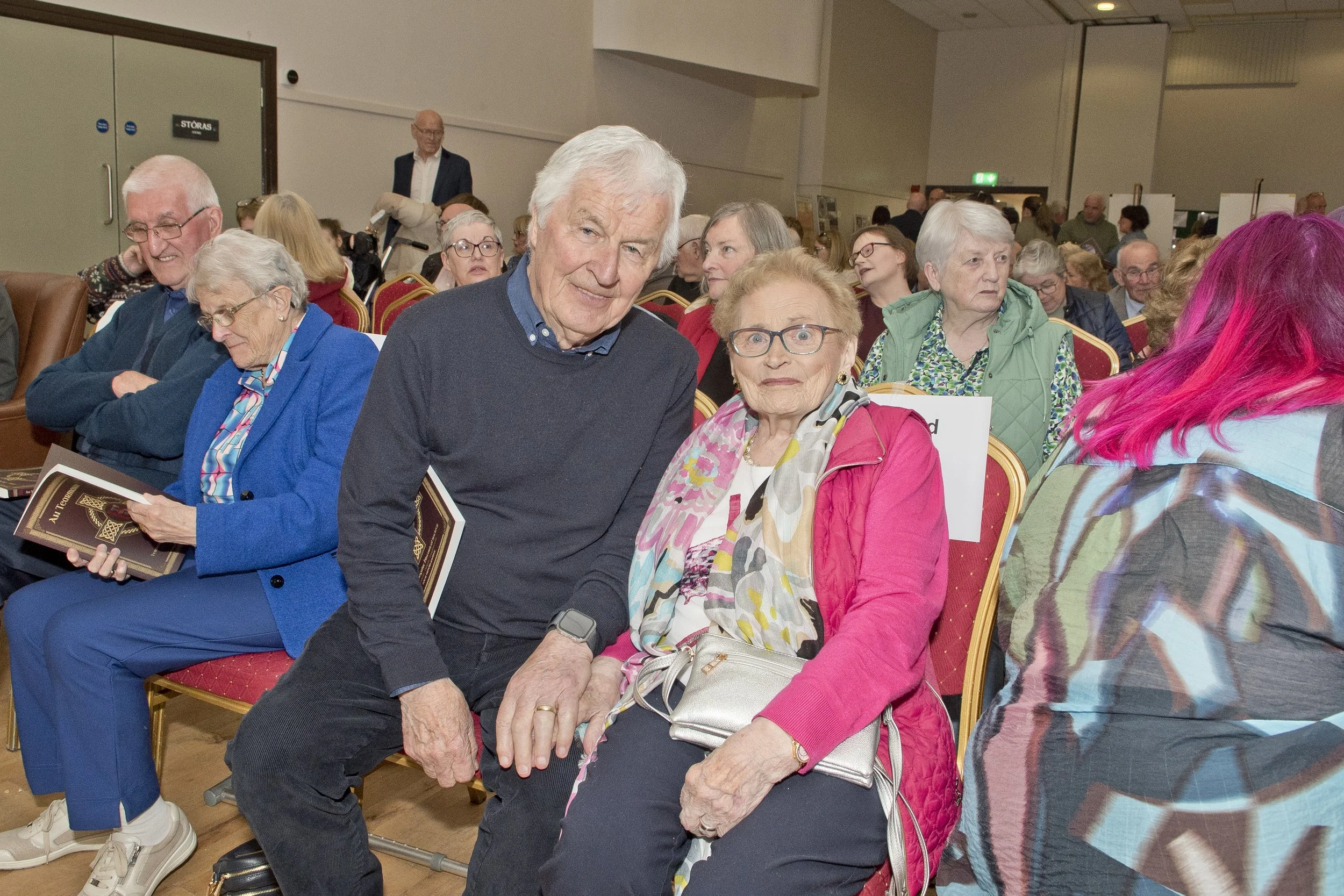 Larry Sheeran with Margaret Curran