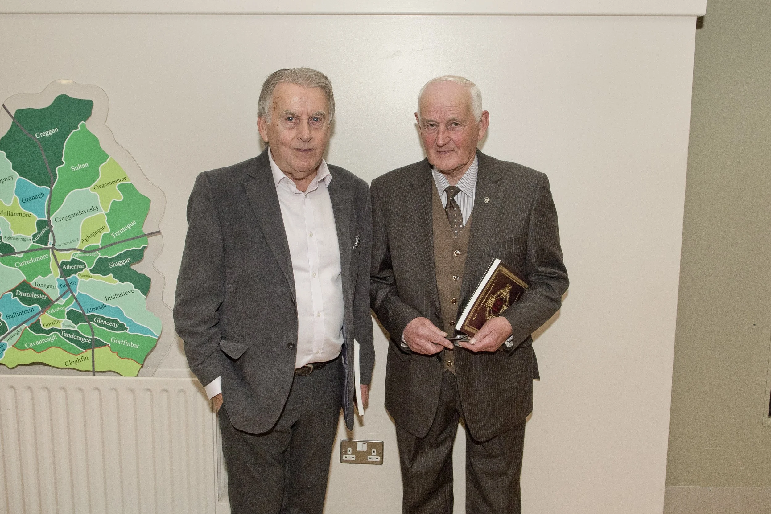 L-R Damien Woos and Mickey Haughey author of 'Lime Kilns'