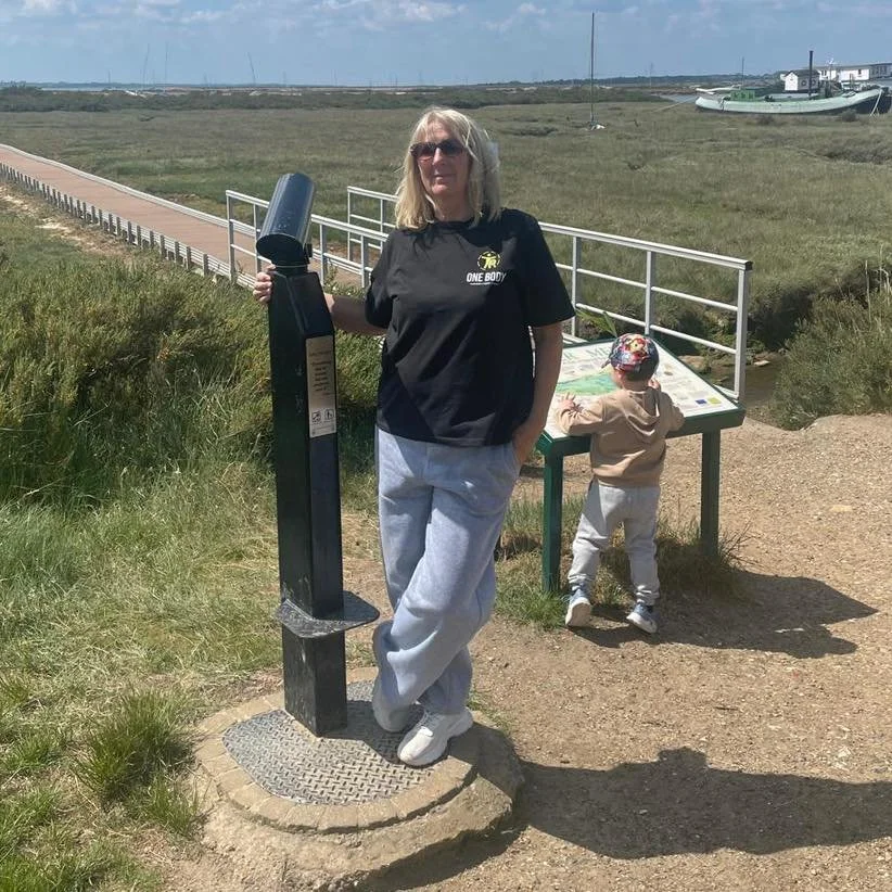 Another client rocking the One Body merchandise, but can you guess where this photo is taken? 📷 🛥️ 🦀 🌊