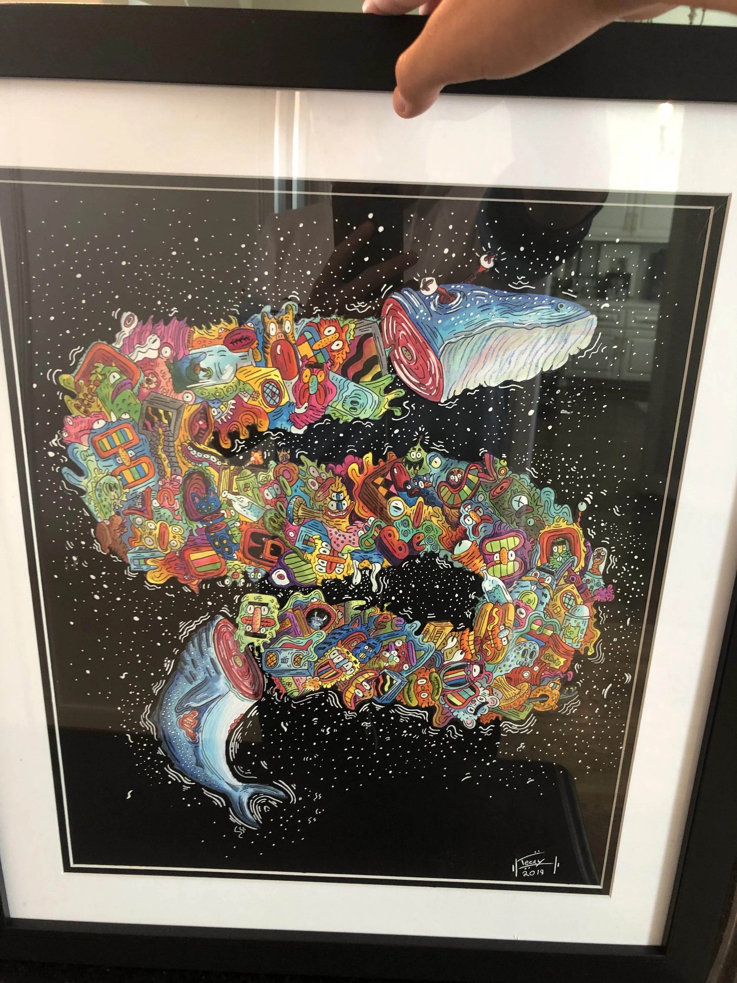 This is my second big project that took around 3 weeks to complete, mainly because I originally drew this one white paper, and I wanted it to have a black background, so I cut every detail with an xacto knife to transfer it (that took a while...). Th