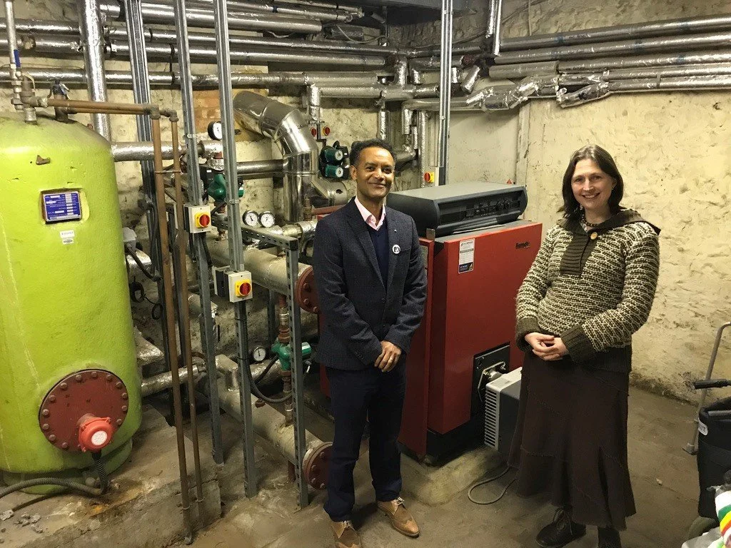 The heart of the problem Fisseha Combley and B&NES Deputy Leader Sarah Warren want to see Faitfield House's energy performance fixed..jpg
