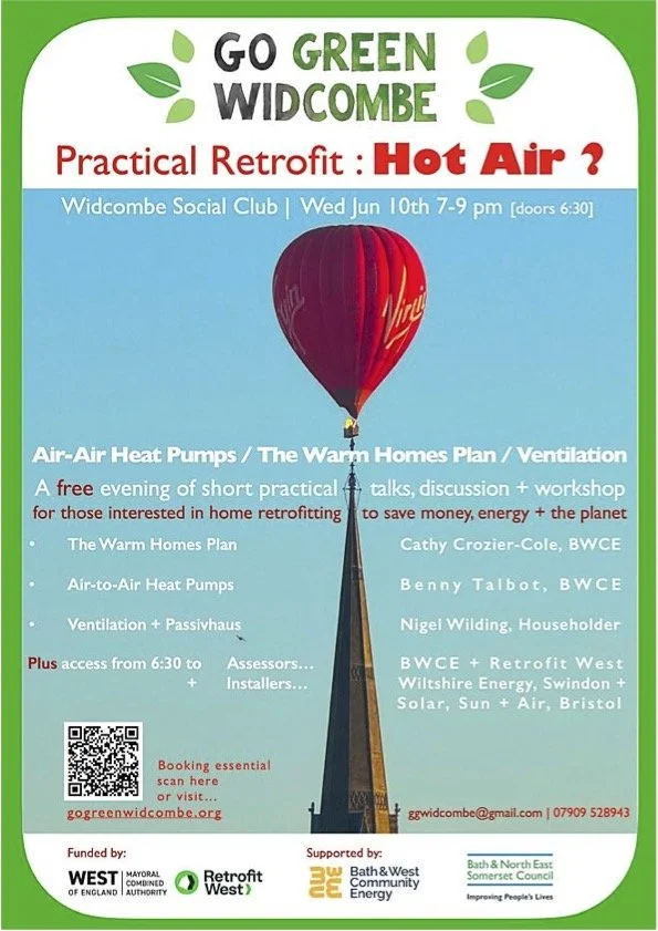 Go Green Widcome:  Practical retrofit - Hot air?