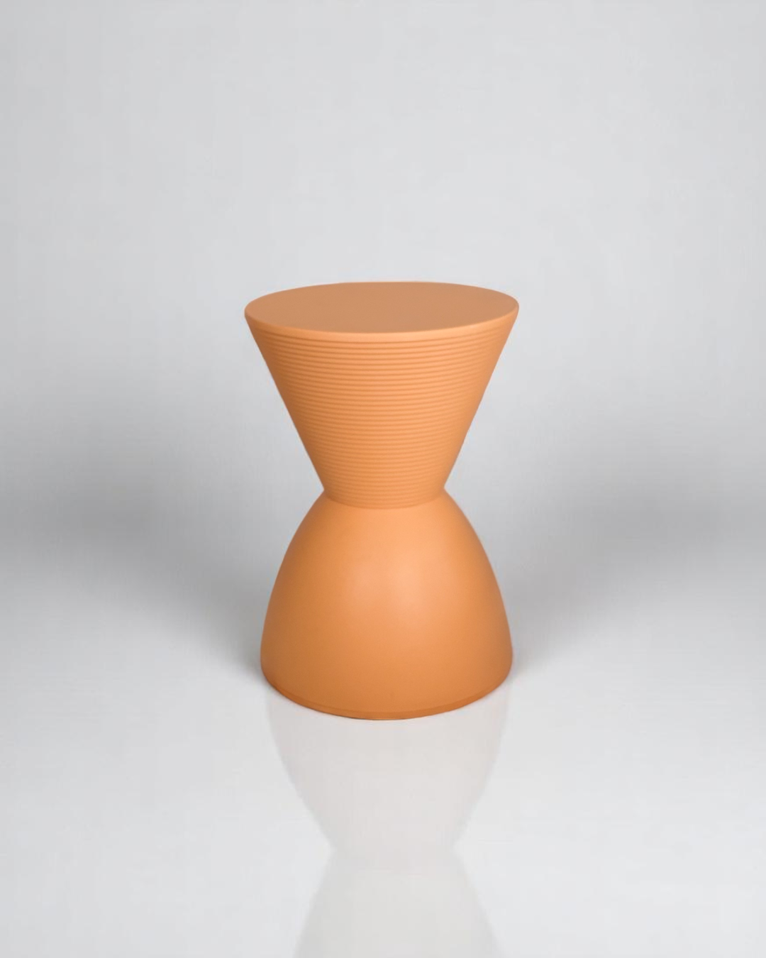 Pre-owned, Philippe Starck, Prince Aha Stool in pastel orange.