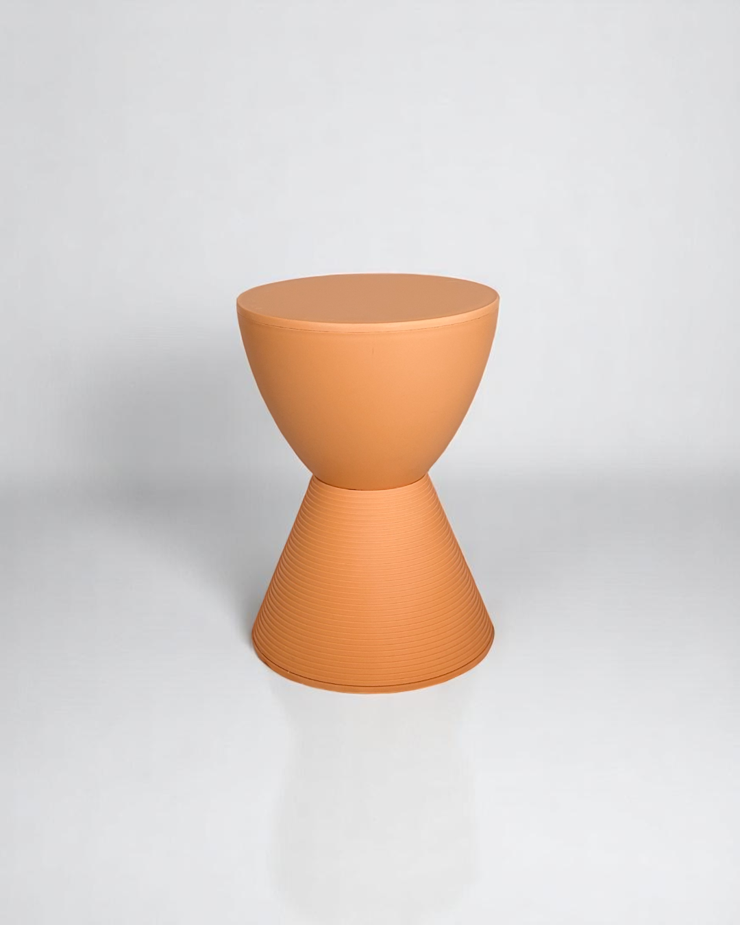 Pre-owned, Philippe Starck, Prince Aha Stool in pastel orange.
