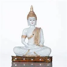Samadhi Buddha Statue 5" x 3" ( Ceramic )