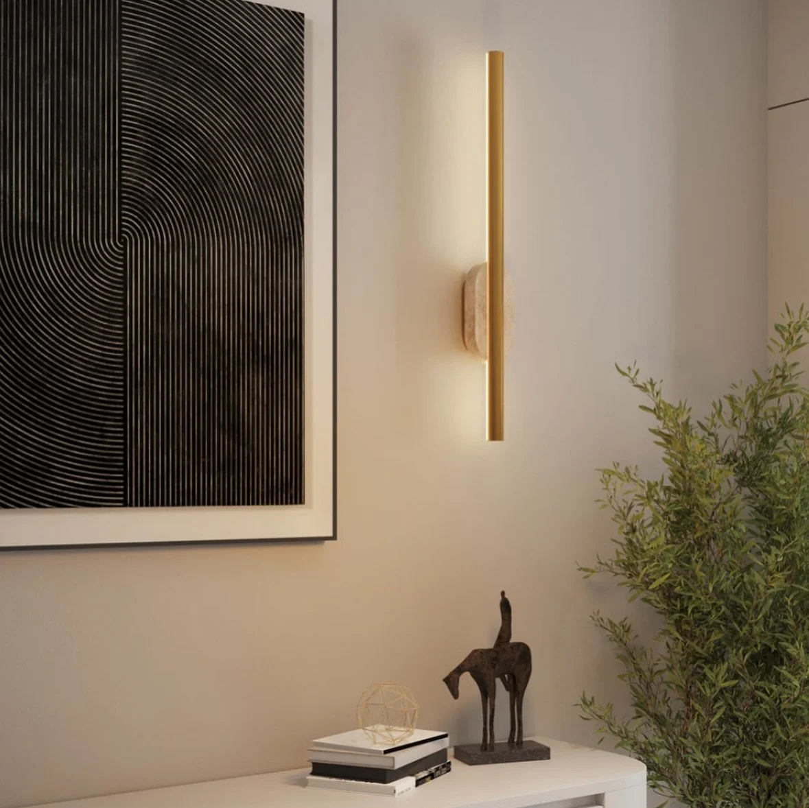 Natural stone meets golden glow - timeless, warm, and effortlessly elegant!

#WallLamp #StoneDesign #ModernLighting #InteriorDesign #GoldenGlow #AmbientLight #LuxuryDecor