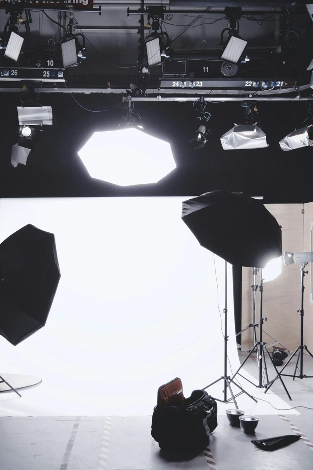 An image of a studio being used for marketing content during a company retreat