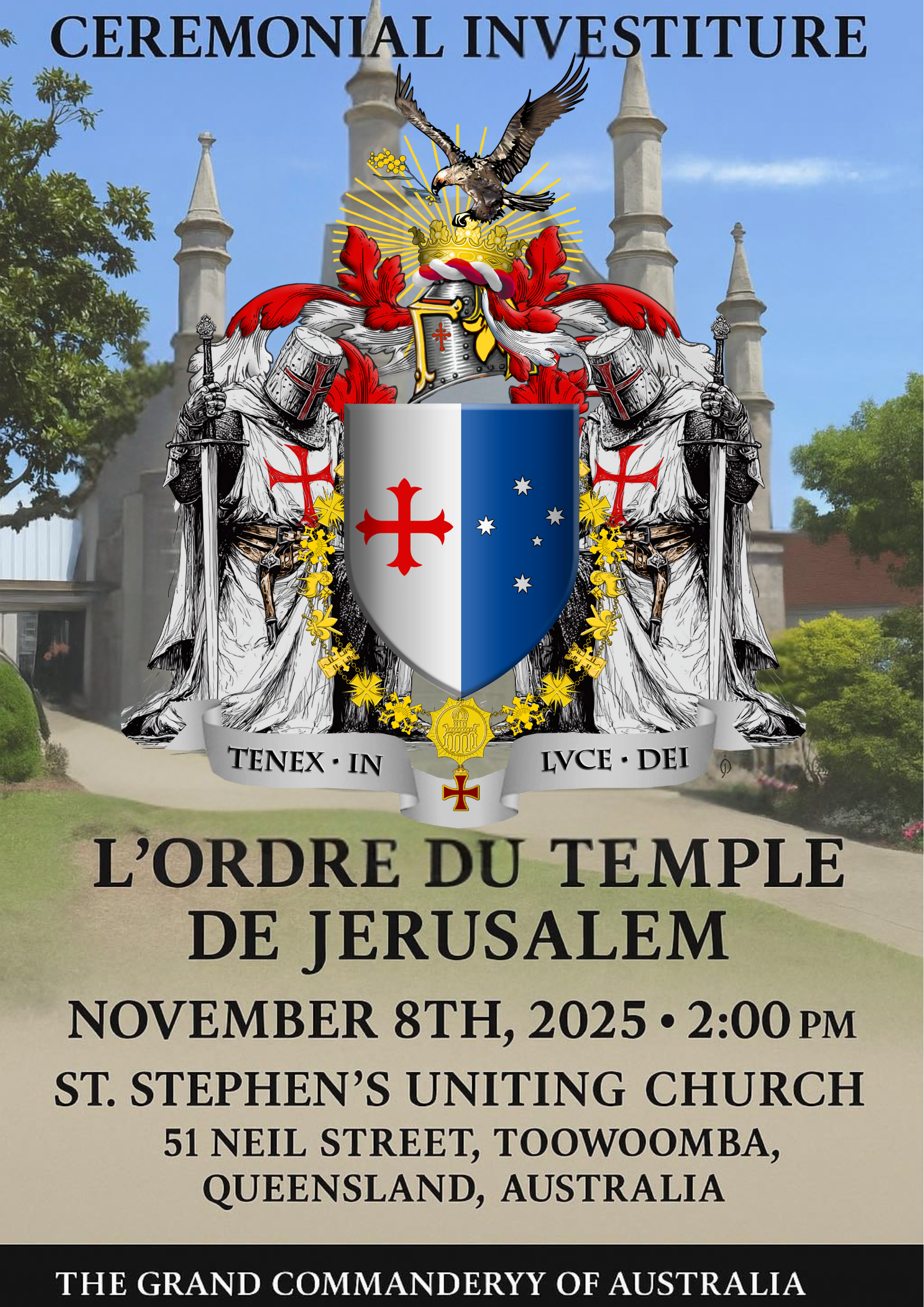 Invitation to the Inaugural Investiture of the Grand Commandery of Australia