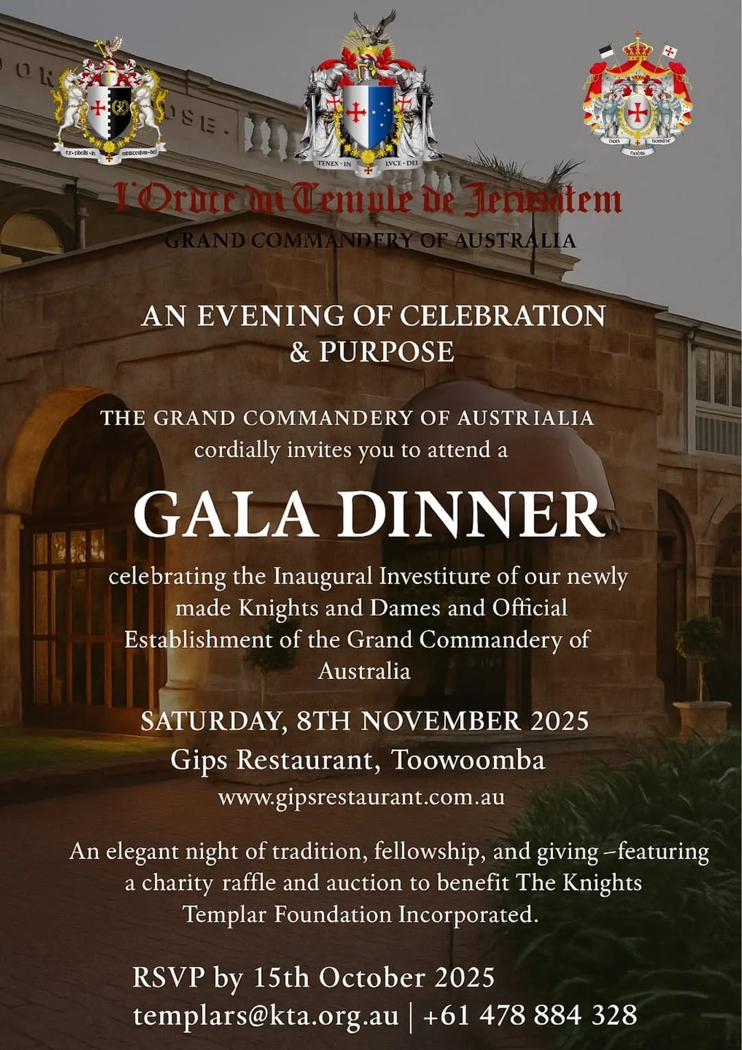 An Invitation to an Evening of Celebration & Purpose