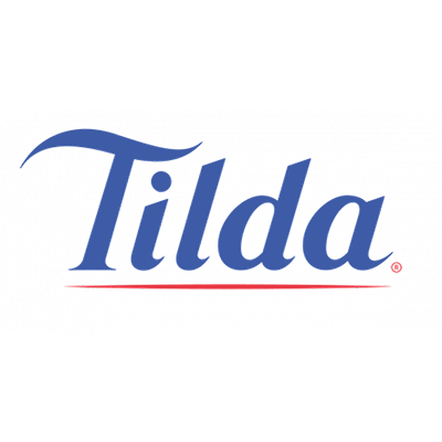 Tilda logo with stylized blue text and a red underline.