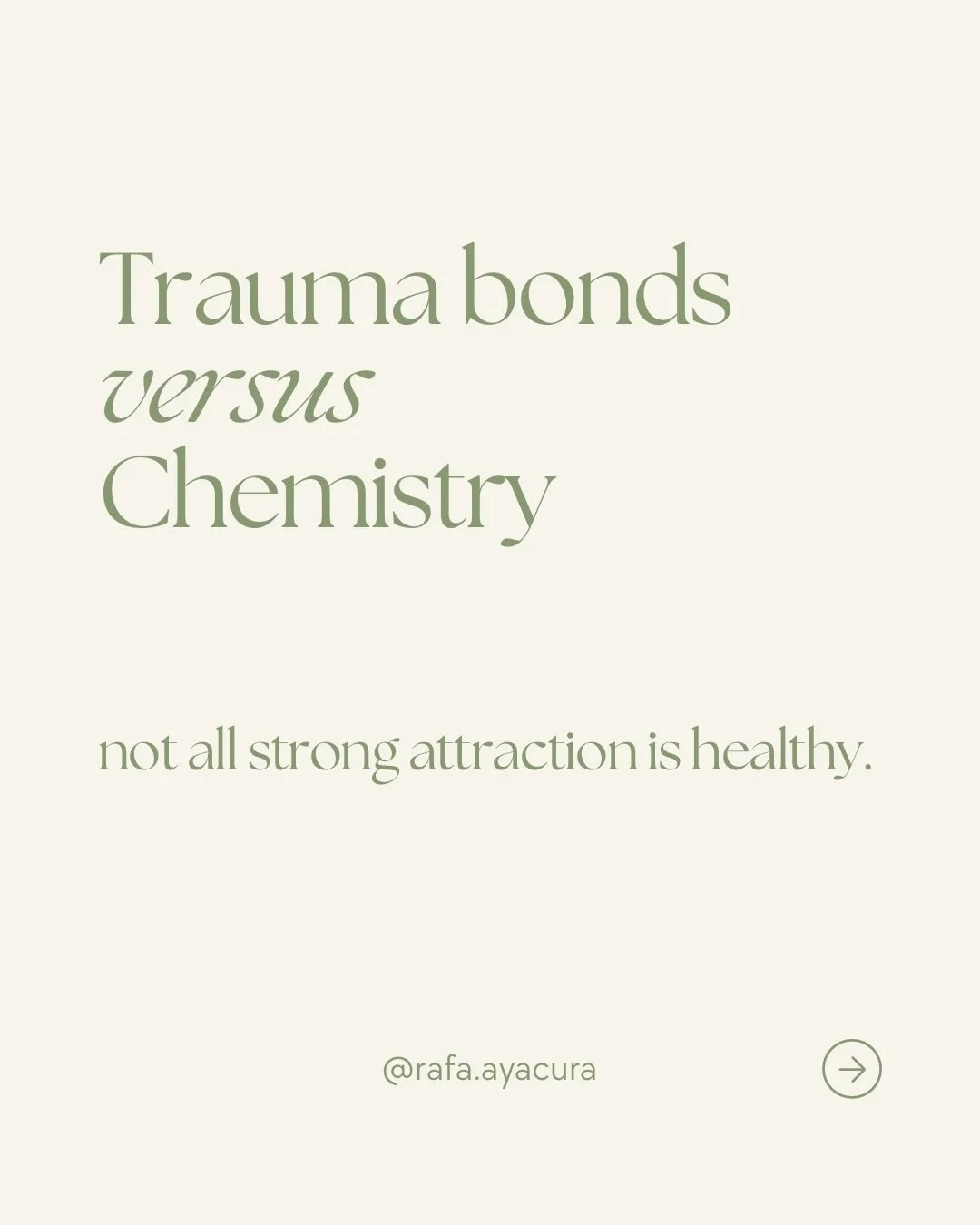 Strong attraction isn&rsquo;t always a good sign. Sometimes it&rsquo;s the nervous system recognizing something familiar &mdash; not something healthy.

Trauma bonds are characterized by intermittent reinforcement: hot and cold behavior, unpredictabl
