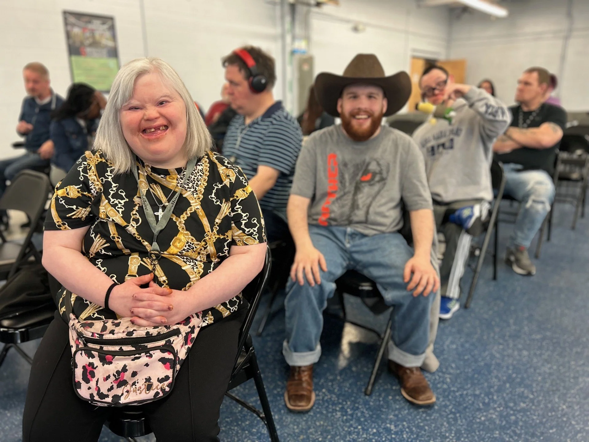 On Campus Books & Boogie celebration. Each person supported listened to special guests reading, danced alongside friends & received a special bookmark with book to take home.