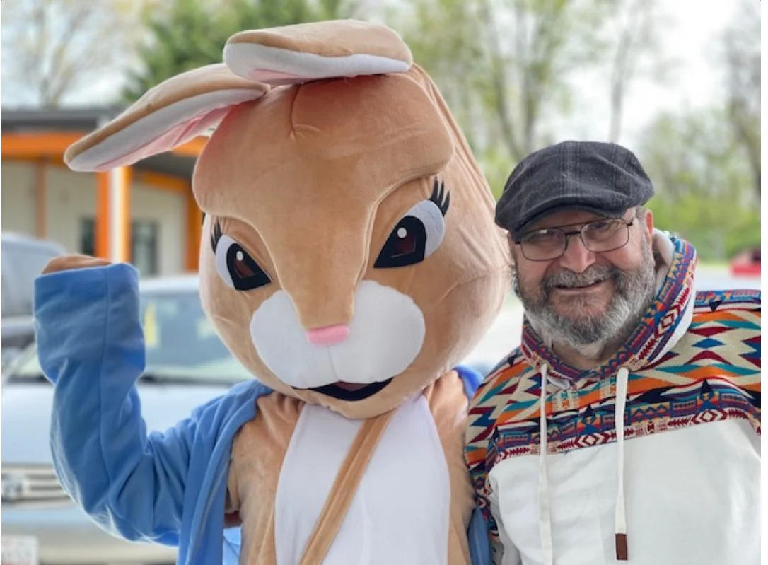 A special guest joined us for our Easter Egg Hunt