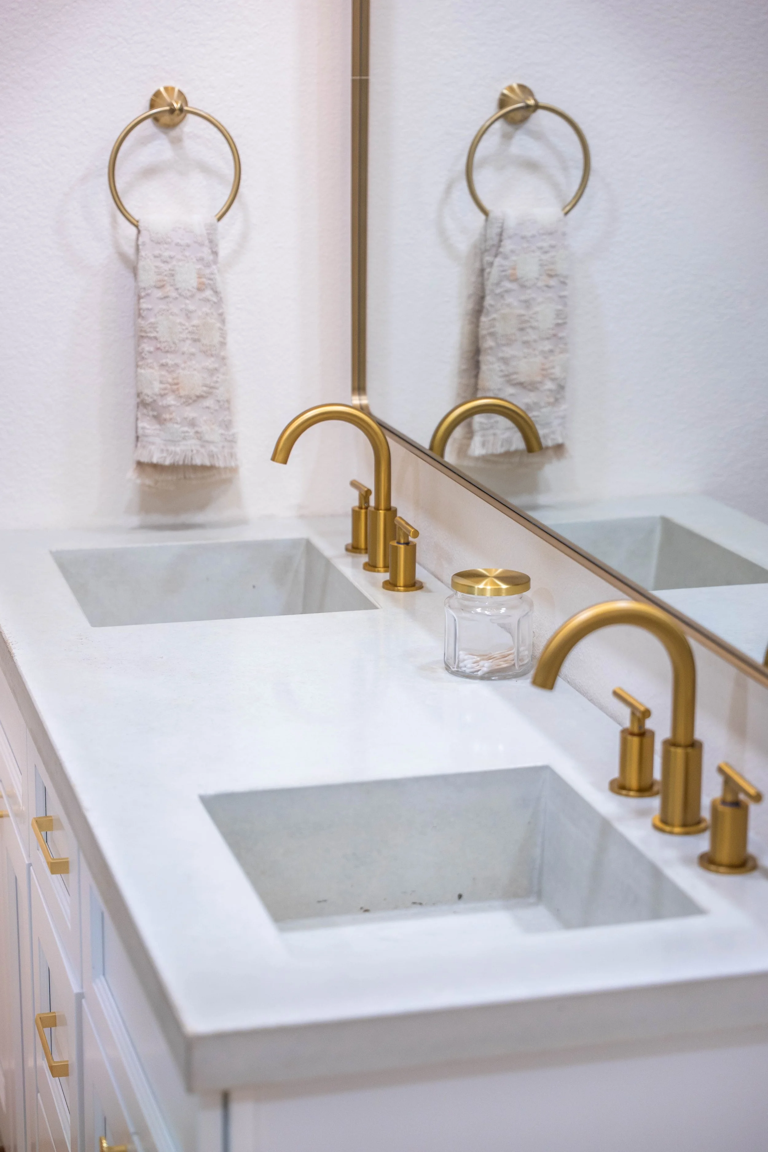 Bathroom renovation portfolio image showcasing clean, modern details in a Phoenix project