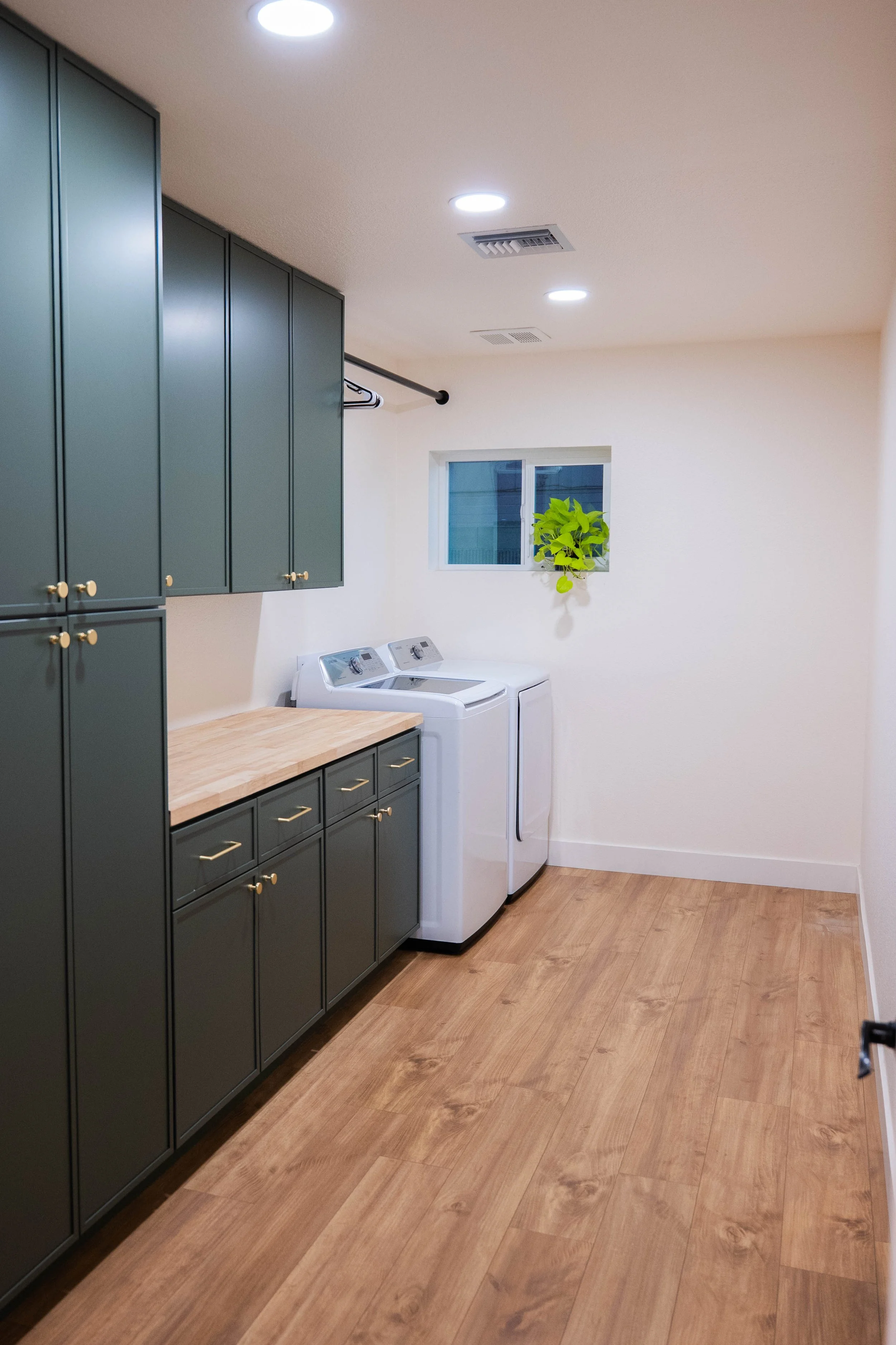 Branding photography showcasing a modern laundry room renovation in a Phoenix home