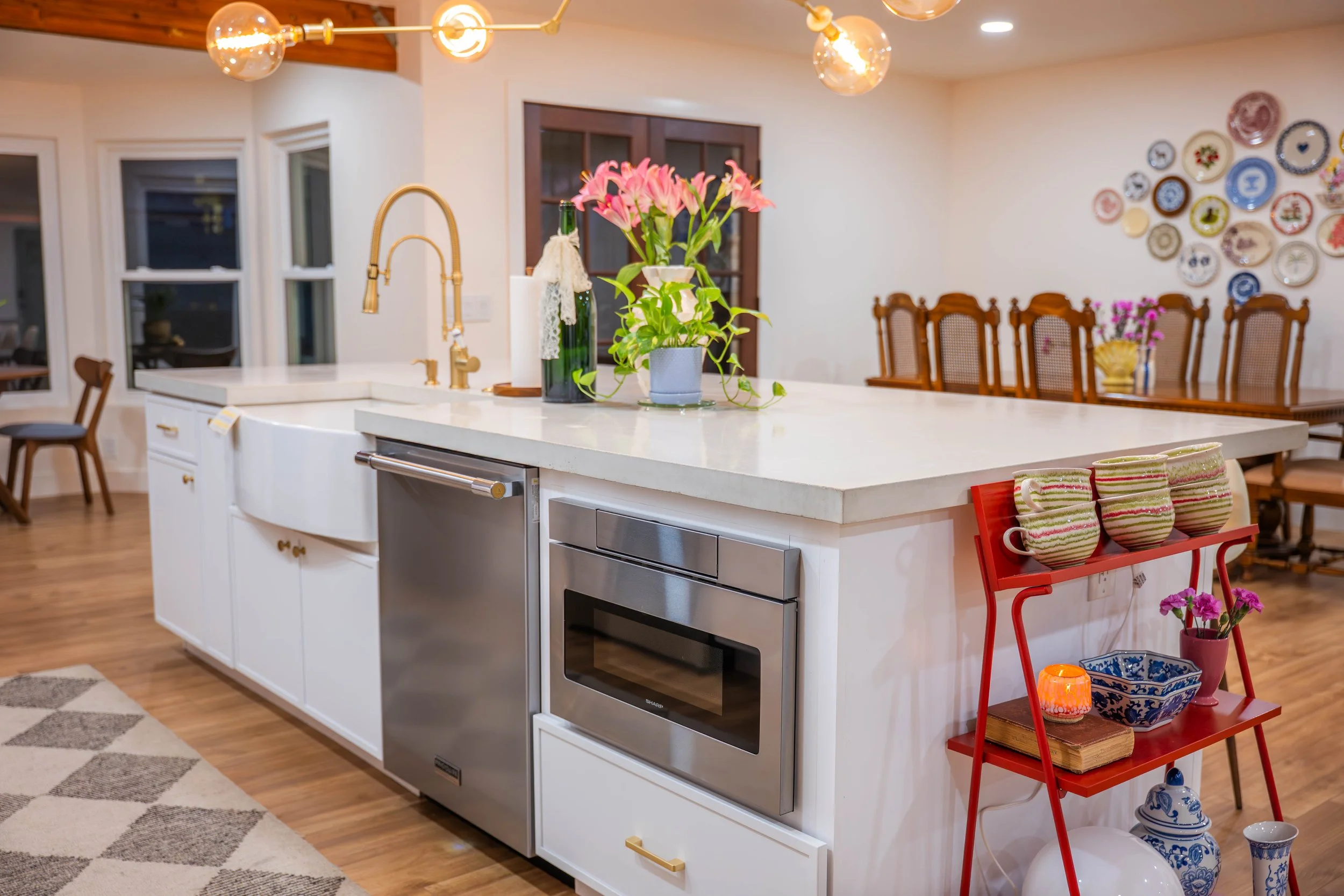 Final reveal image of a Phoenix kitchen remodel highlighting clean design and high-quality craftsmanship