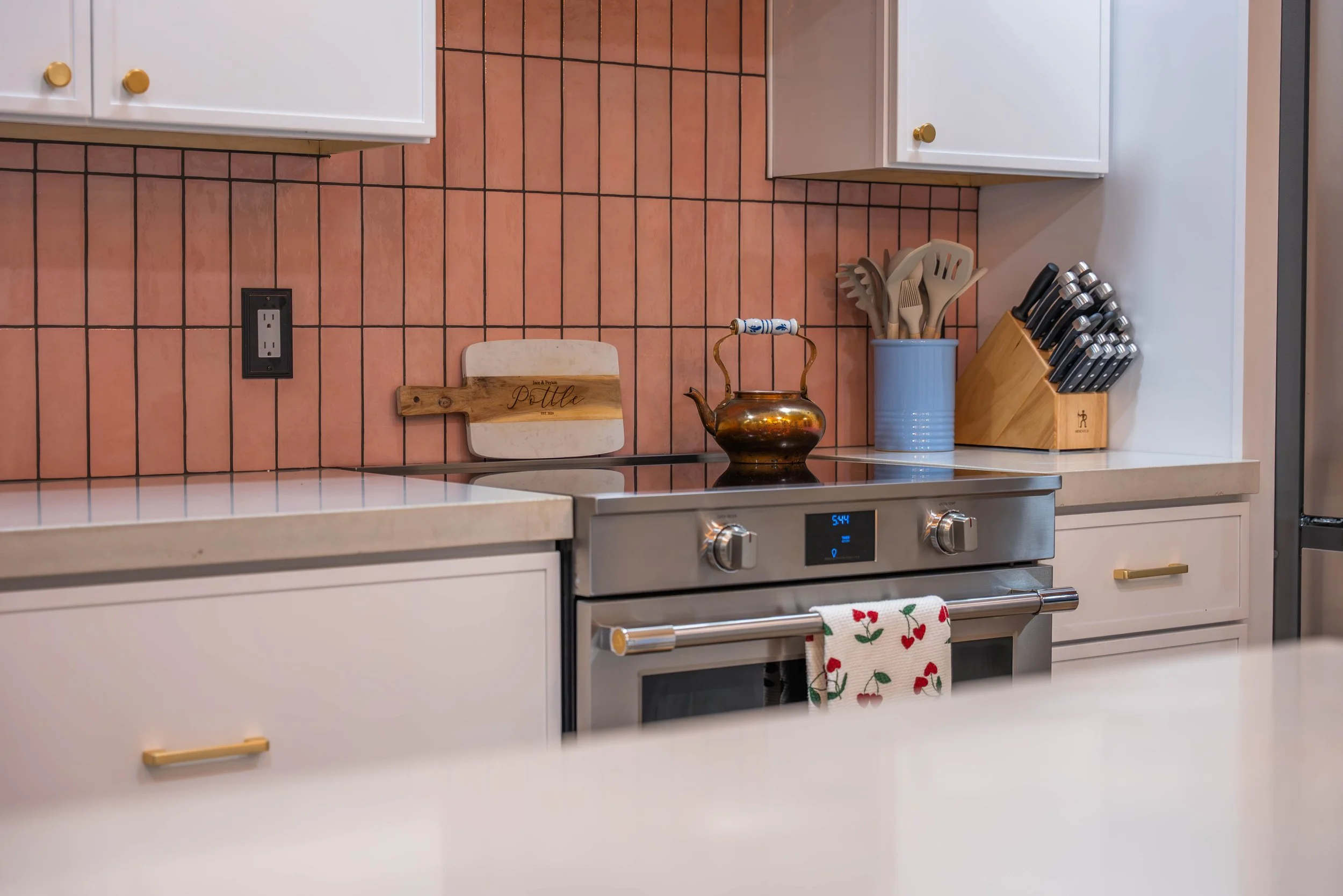 Professional interior photo highlighting updated countertops, finishes, and layout in a remodeled Phoenix kitchen