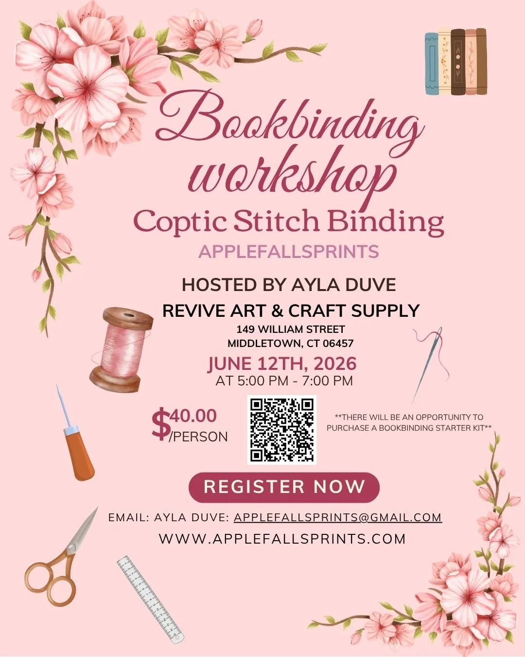 Book binding workshop with Ayla 