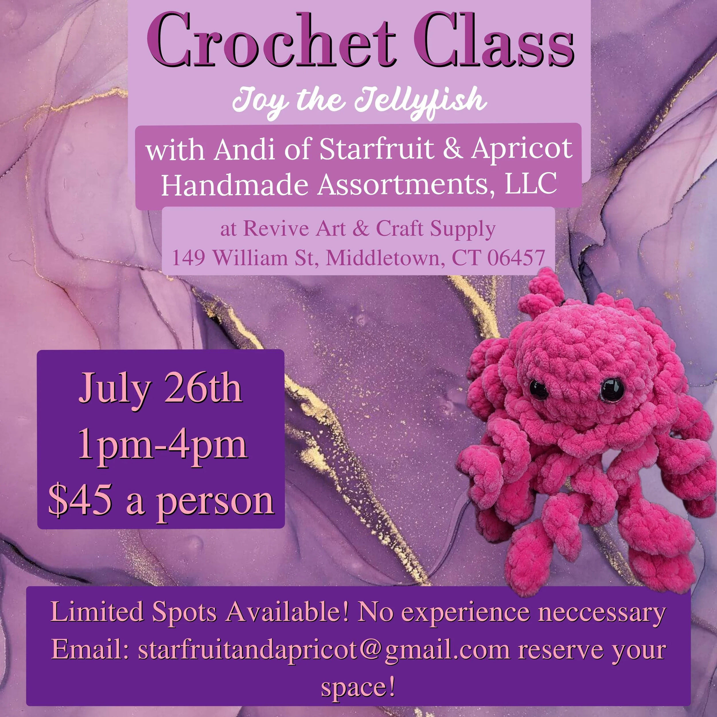 Beginners Crochet Class: Joy the Jellyfish