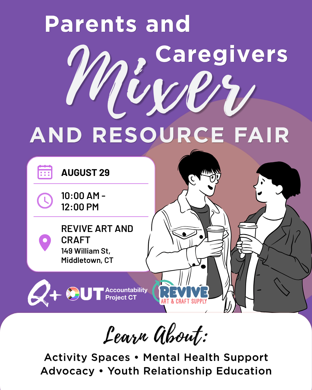 Parents &amp; Caregivers of Queer kids Mixer and Resource Fair