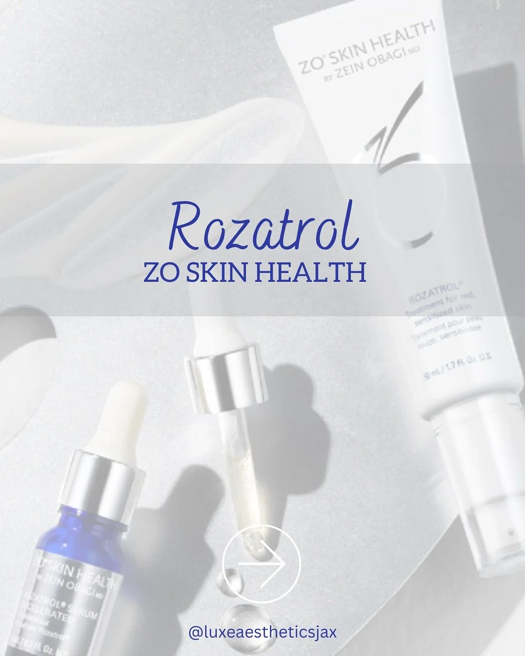 Meet your August must-have: Rozatrol! 💙✨ This powerhouse serum is clinically proven to relieve multiple symptoms of reddened and rosacea-prone skin. Formulated with ZPOLY&trade; complex, it soothes redness and strengthens your skin barrier. Say good