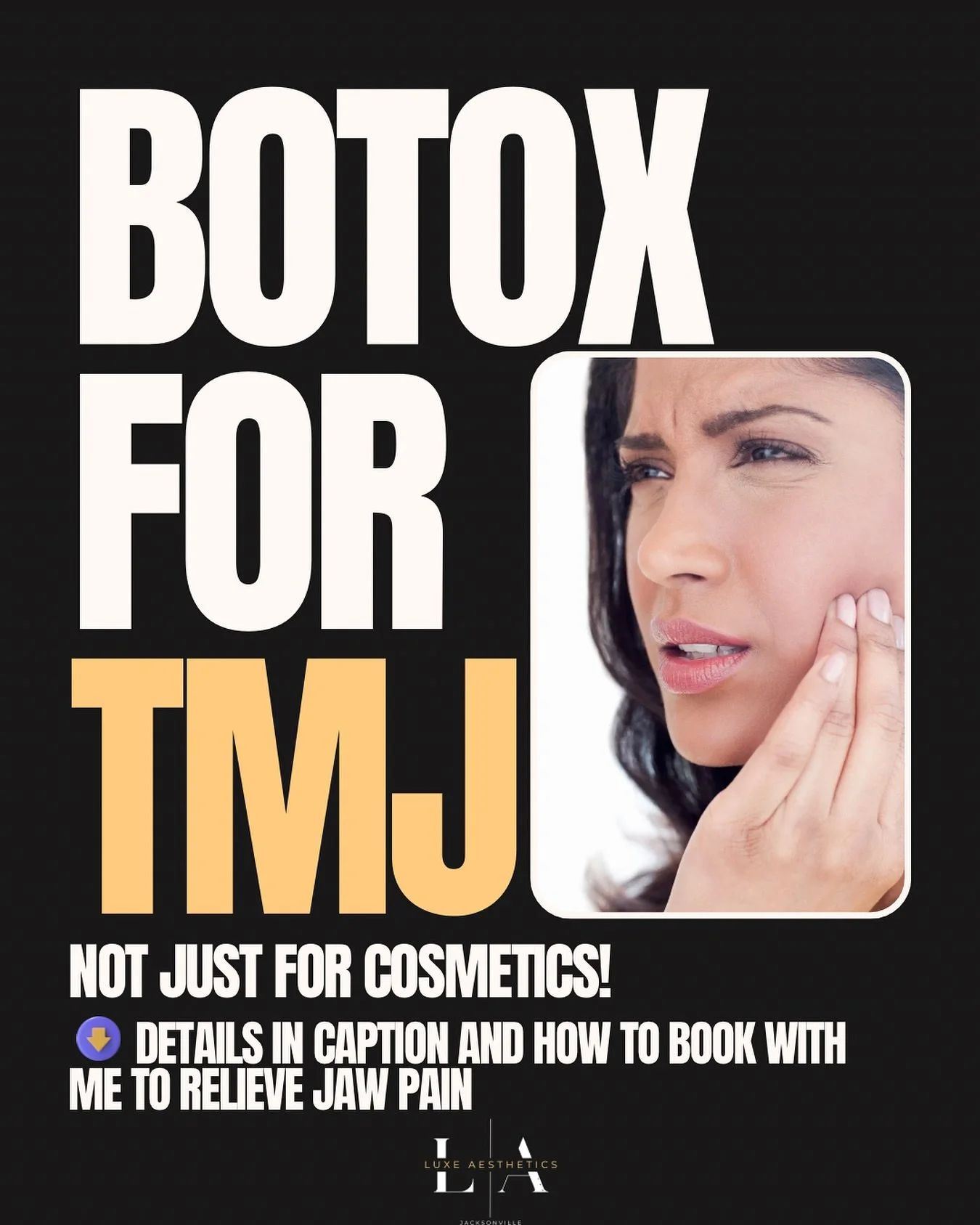 Botox isn&rsquo;t just for wrinkles&mdash;it&rsquo;s a powerful treatment for jaw clenching, TMJ pain, and teeth grinding (bruxism).

💉 How it works:
Botox is injected into the masseter muscle to relax overactivity, reduce tension, and often slim th