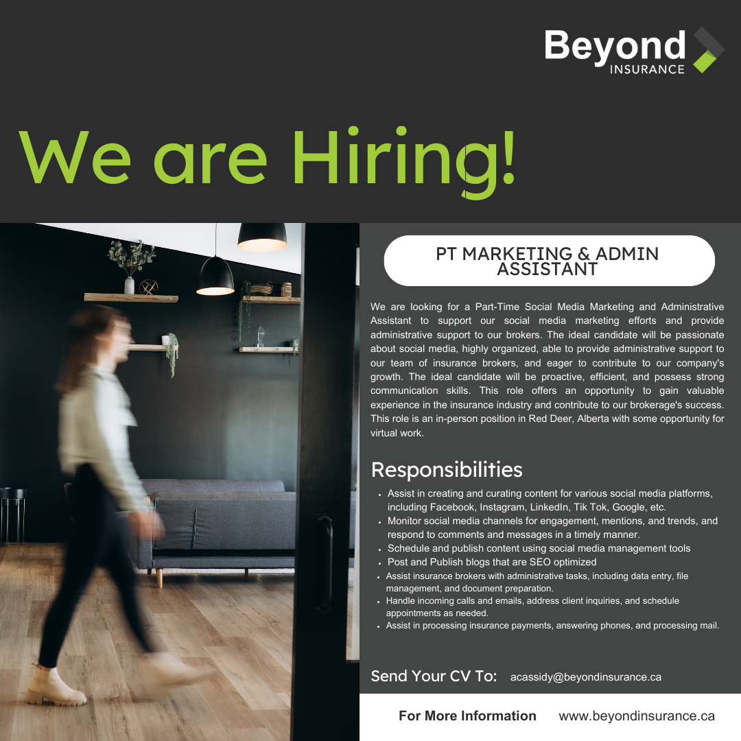 BEYOND INSURANCE: NOW HIRING