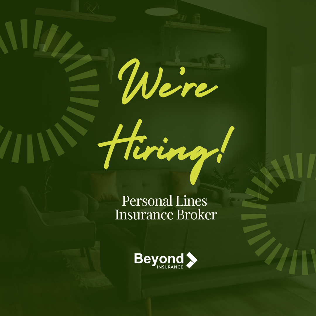 Beyond Insurance is Hiring: Personal Lines Insurance Broker