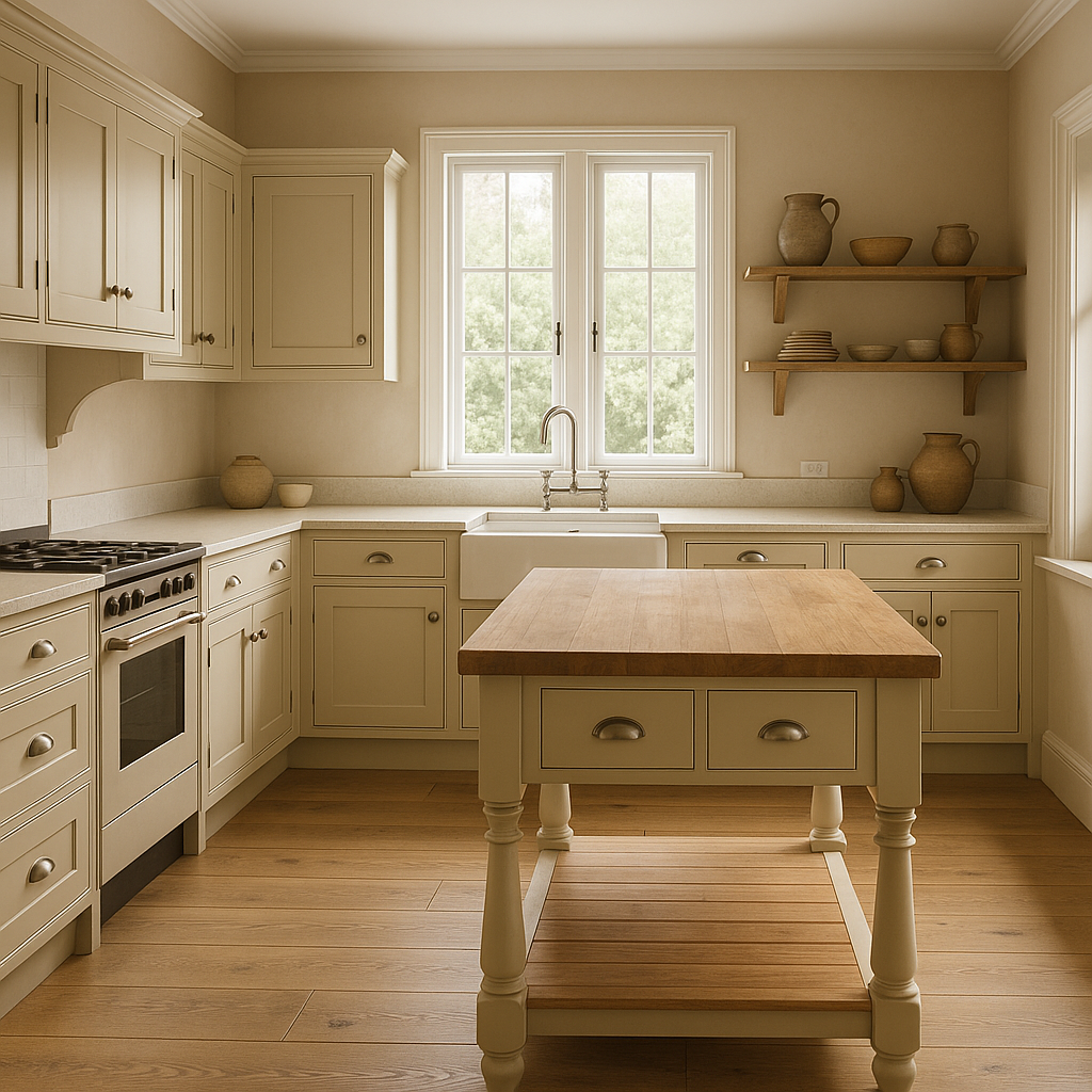 Shaker: Simple, framed doors with a timeless feel — one of the most versatile kitchen styles.