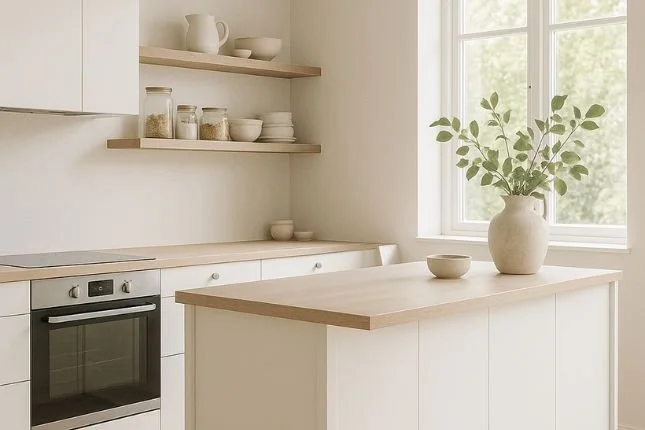 Scandi: Soft tones, pale woods, and calm, functional layouts with built-in storage.