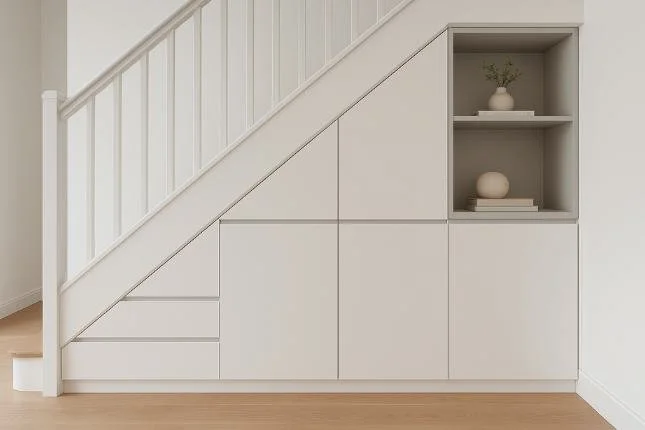 Pull Out Storage: Make the most of narrow spaces with hidden compartments.