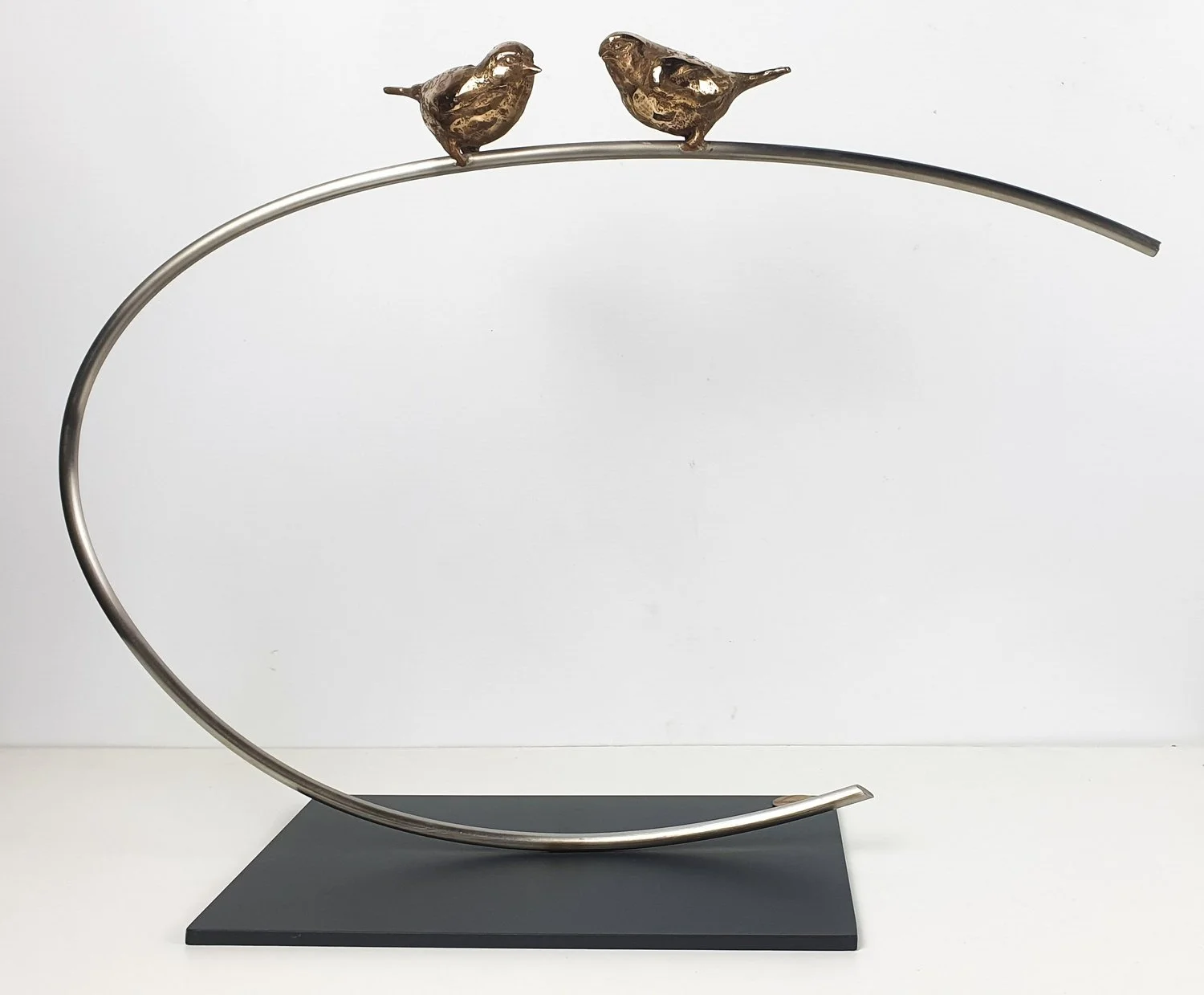 Sparrows on a Spiral – Bronze Sculpture