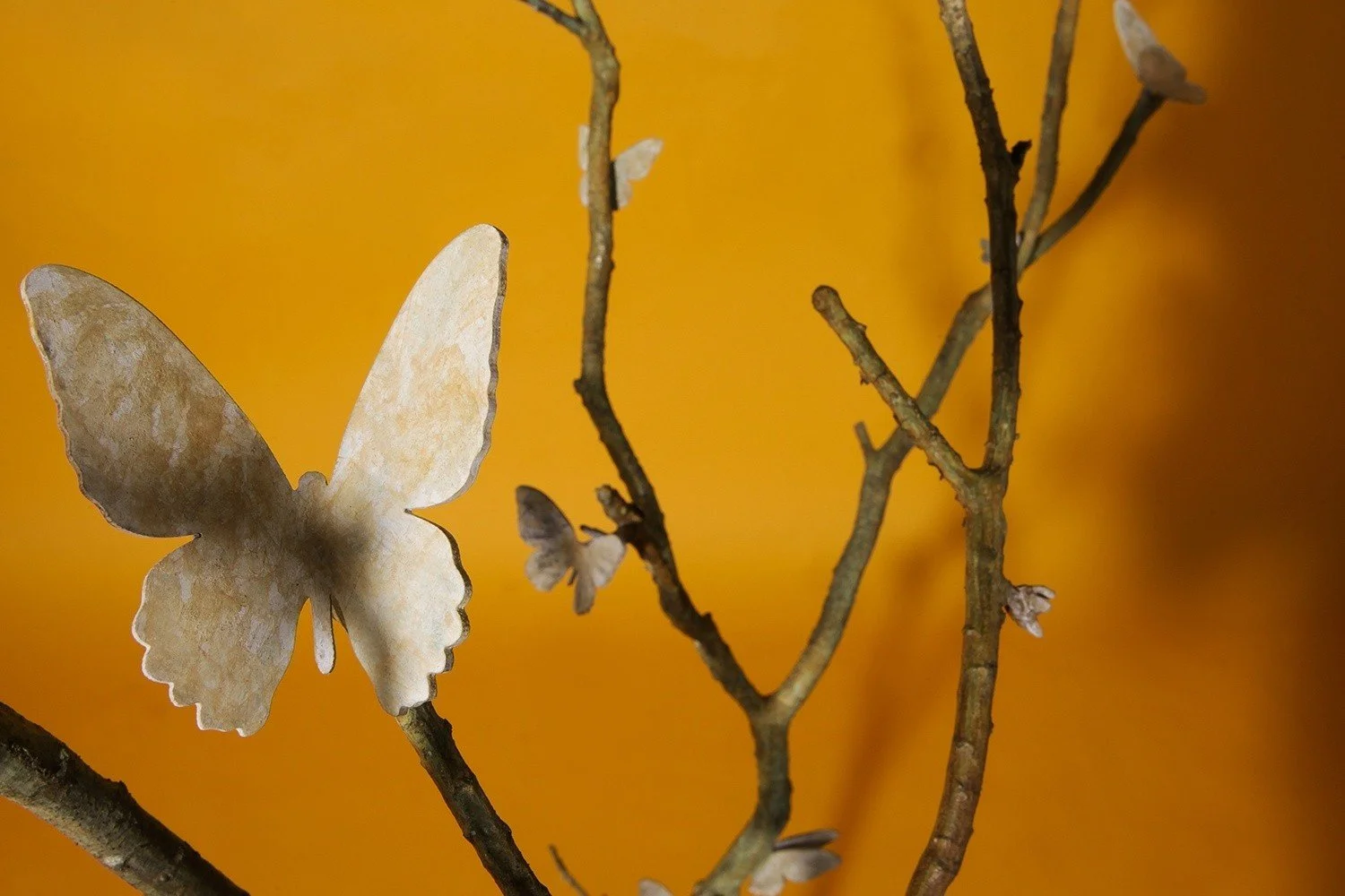 Butterflies in a Tree – Bronze Sculpture
