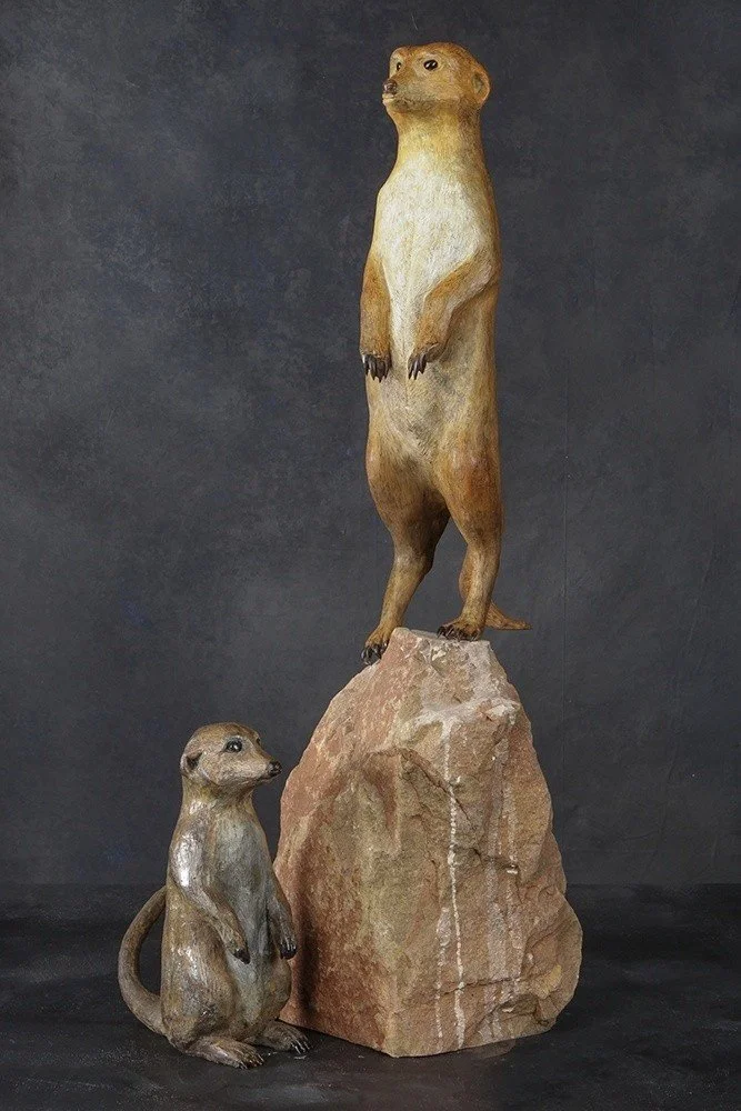 Meerkats – Bronze Sculpture