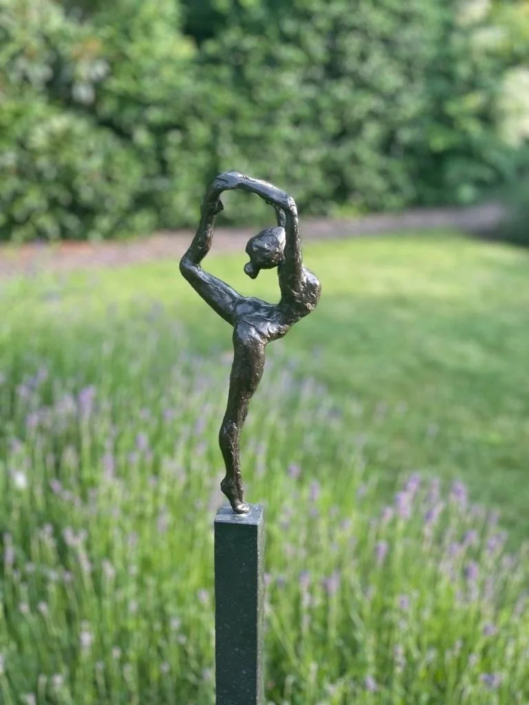 Ballerina on a Pedestal – Bronze Sculpture