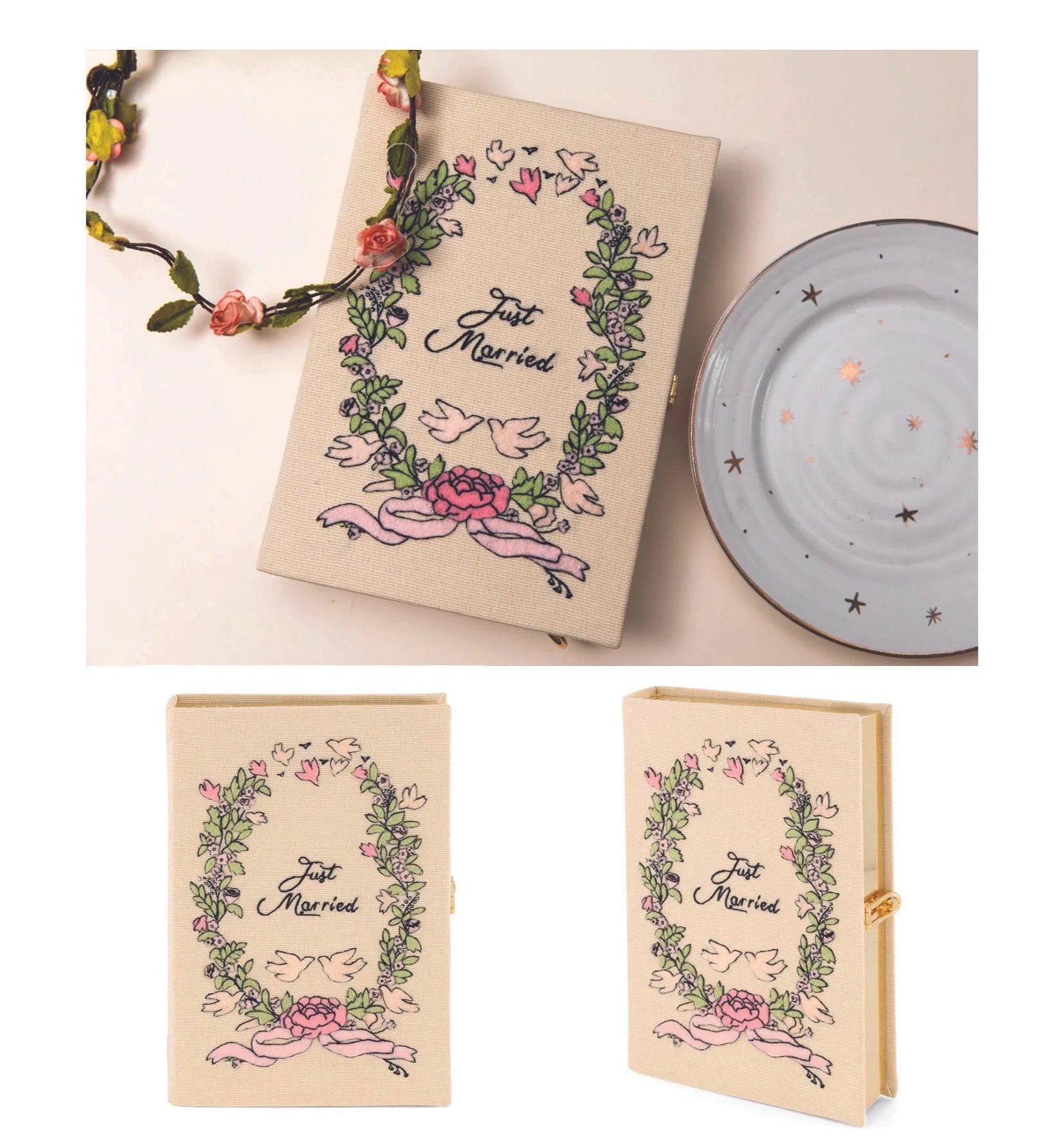 bridal embroidery pattern luxury bag