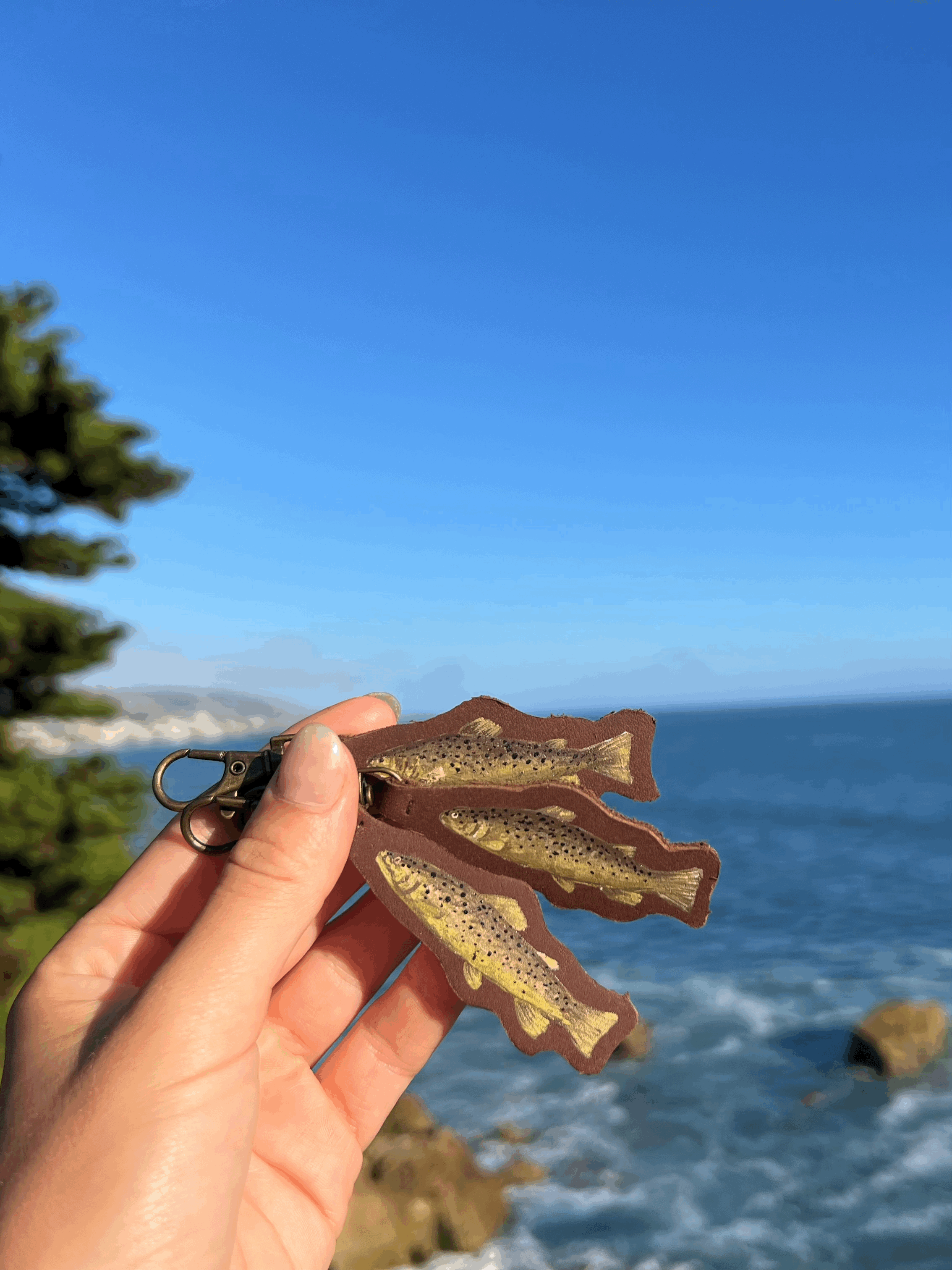Painted Trout Keychains (California River)