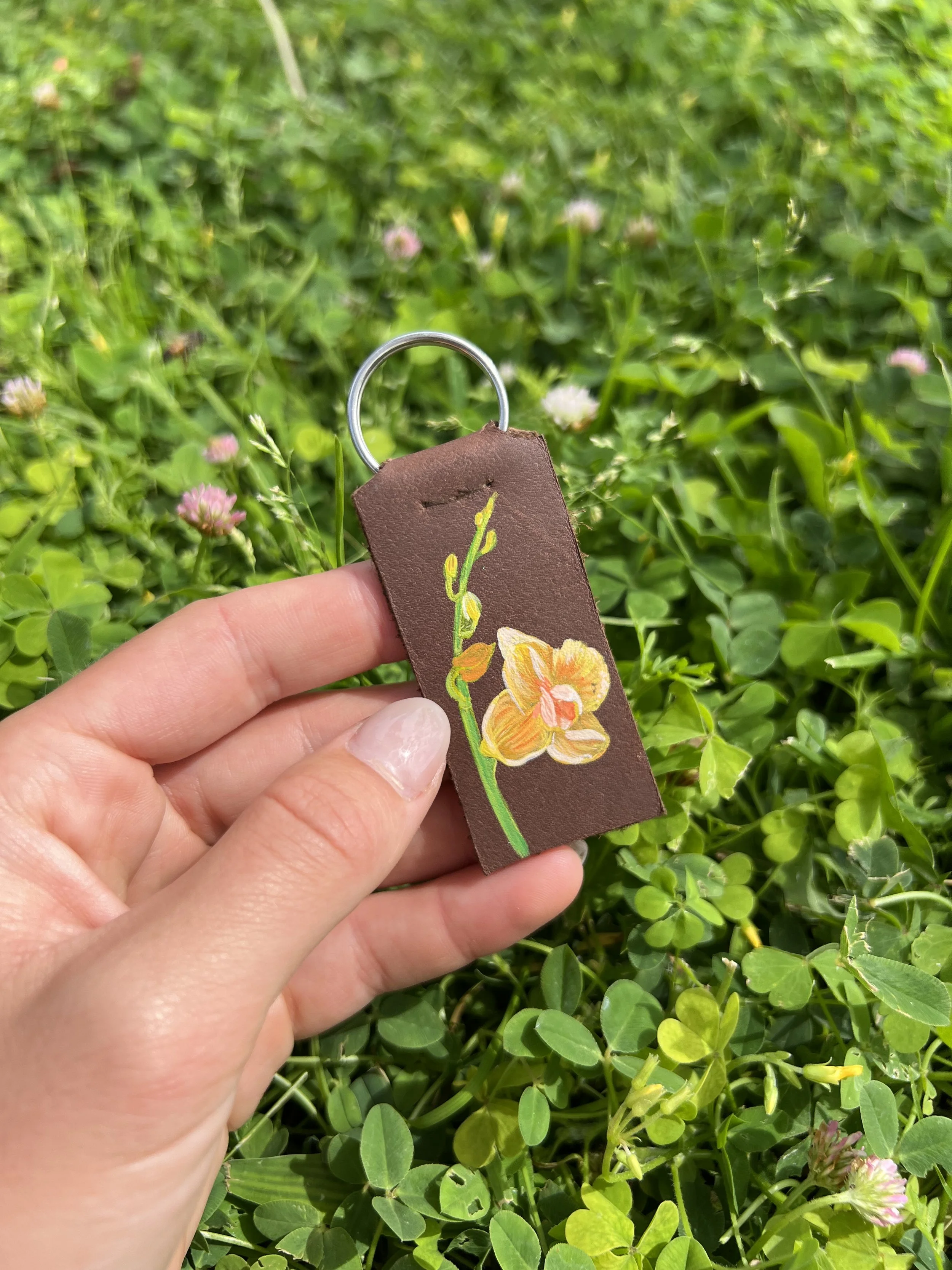 Painted Orchid Keychain (California Garden)