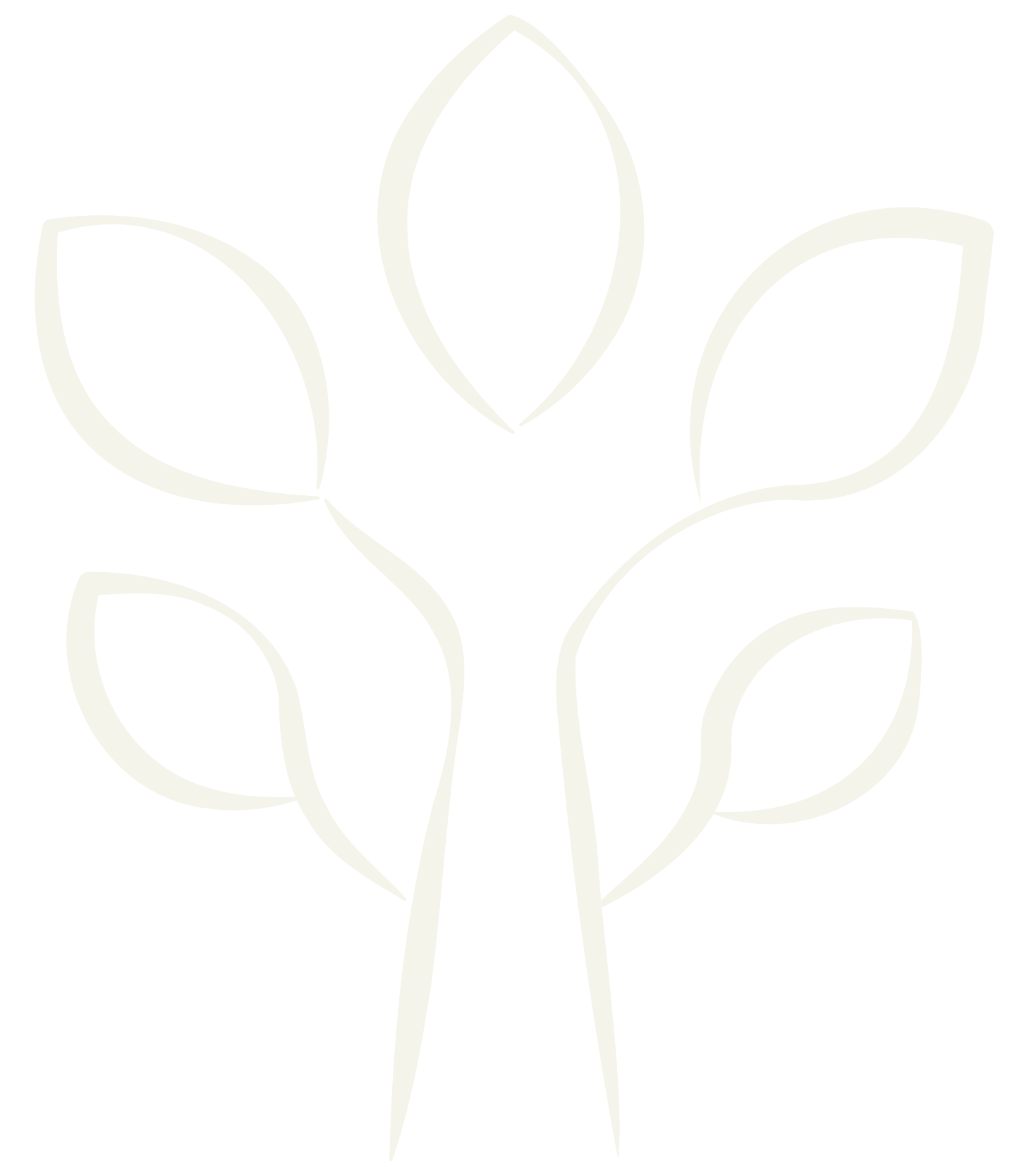Stylized white outline of a money tree symbolizing financial growth.