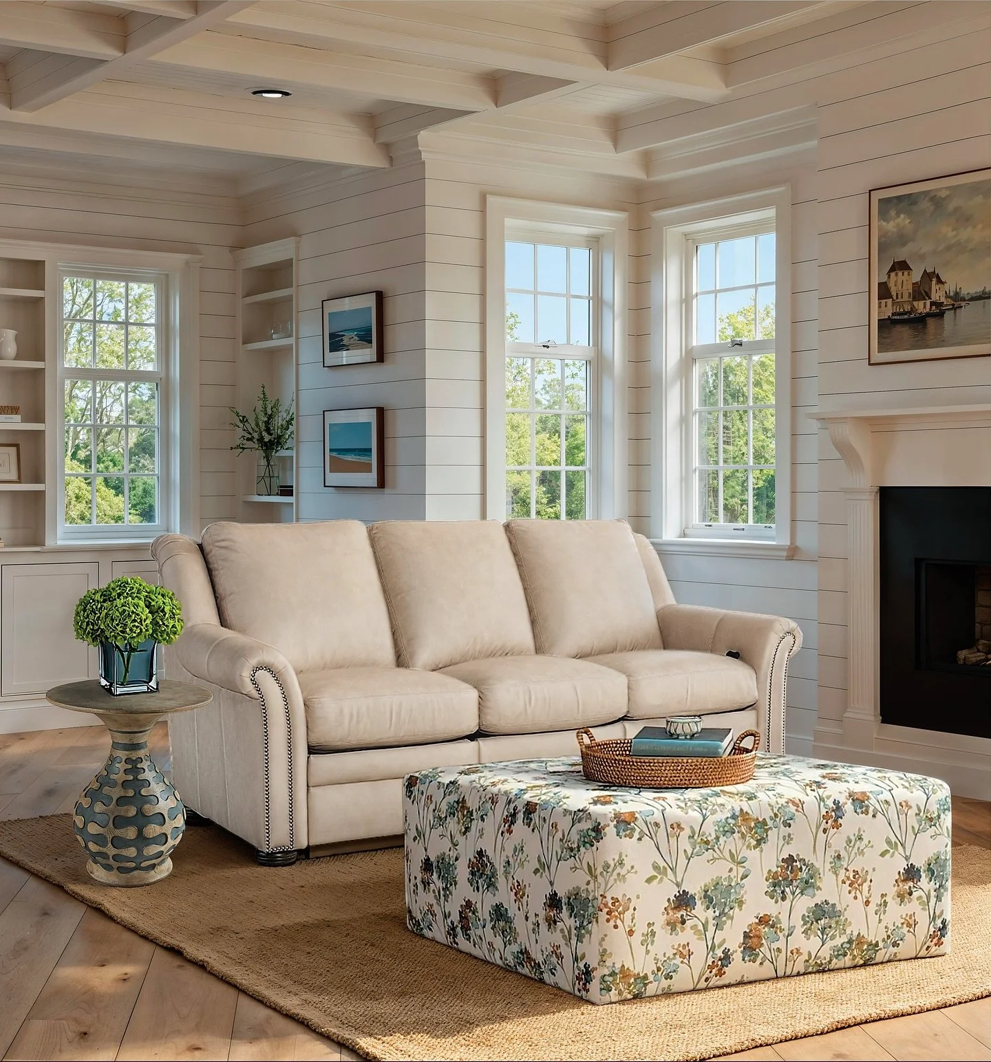 Back to comfort, back to style&mdash;the Bradington-Young 916-90 Newman sofa pairs effortlessly with an HF Custom ottoman, creating the perfect spot to unwind or gather.

#HFCustom #916-90 #NeumanSofa #CustomOttoman #LivingRoomDesign #FurnitureDesign