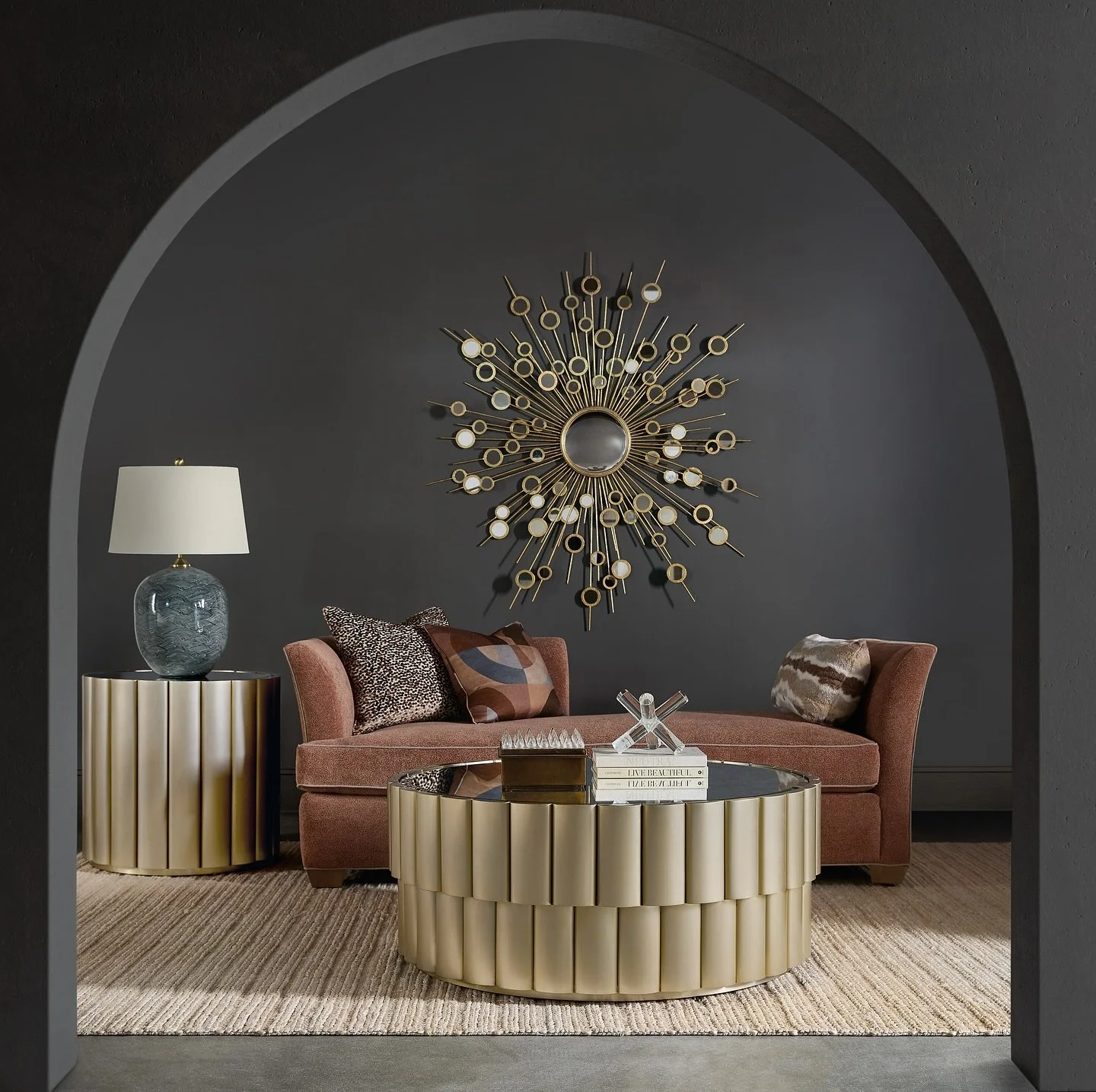 Time well spent looks even better with the Time Flies cocktail and end table, perfectly paired with the Sparrow Daybed from HF Custom. Style, comfort, and craftsmanship&mdash;designed to make every moment count.

#HFCustom #TimeFliesTable #SparrowDay