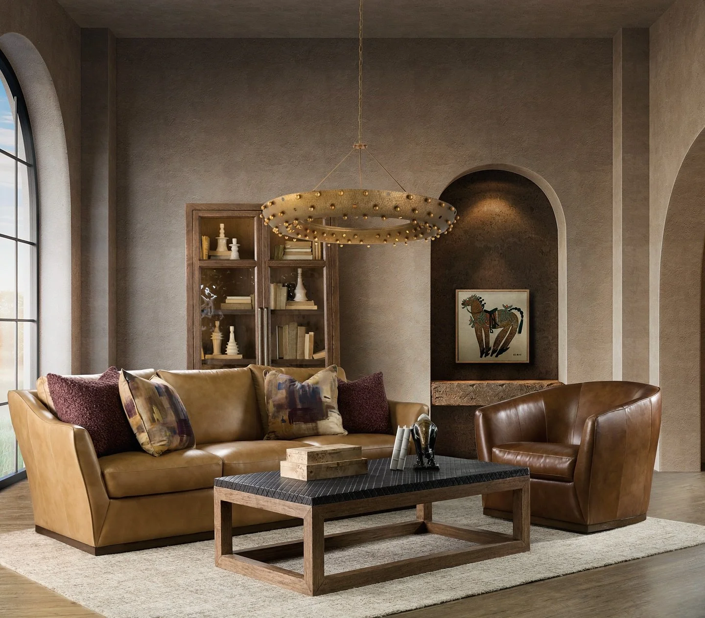 Staying cozy never looked so good. The Fairfax Sofa and Swivel Chair pair effortlessly&mdash;and with two beautiful leather options for each, you can choose the feel that fits your winter mood.

#FairfaxSofa #FairfaxSwivel #HFCustom #HookerFurnishing