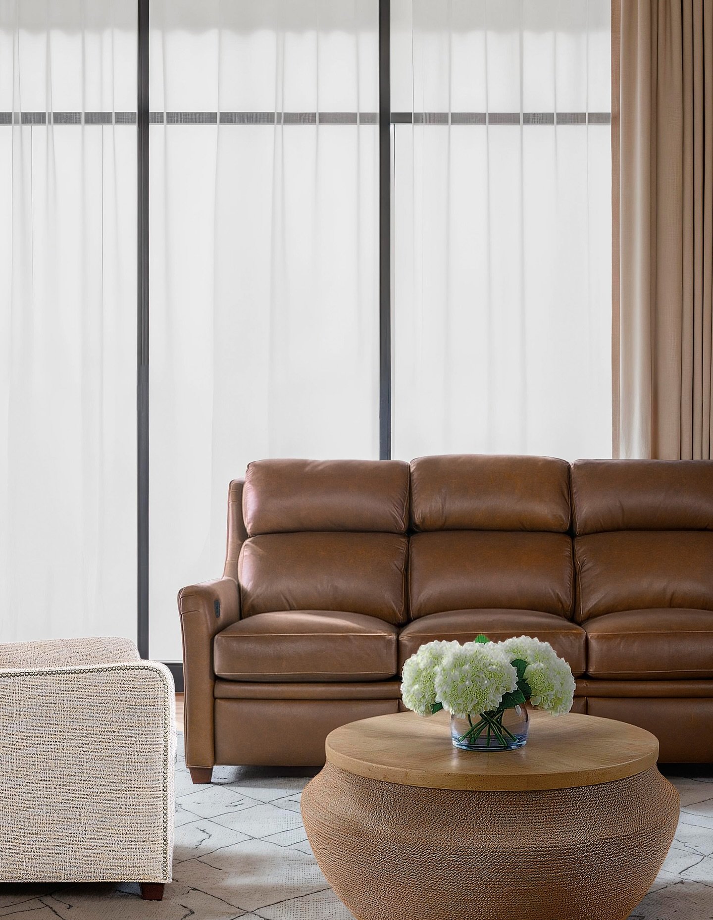 Sink into comfort that shows up every day. The Benson Sofa from Bradington-Young pairs tailored lines with the kind of sit-back relaxation that makes staying in feel like the right choice. Thoughtful craftsmanship, premium leather, and a look that fe