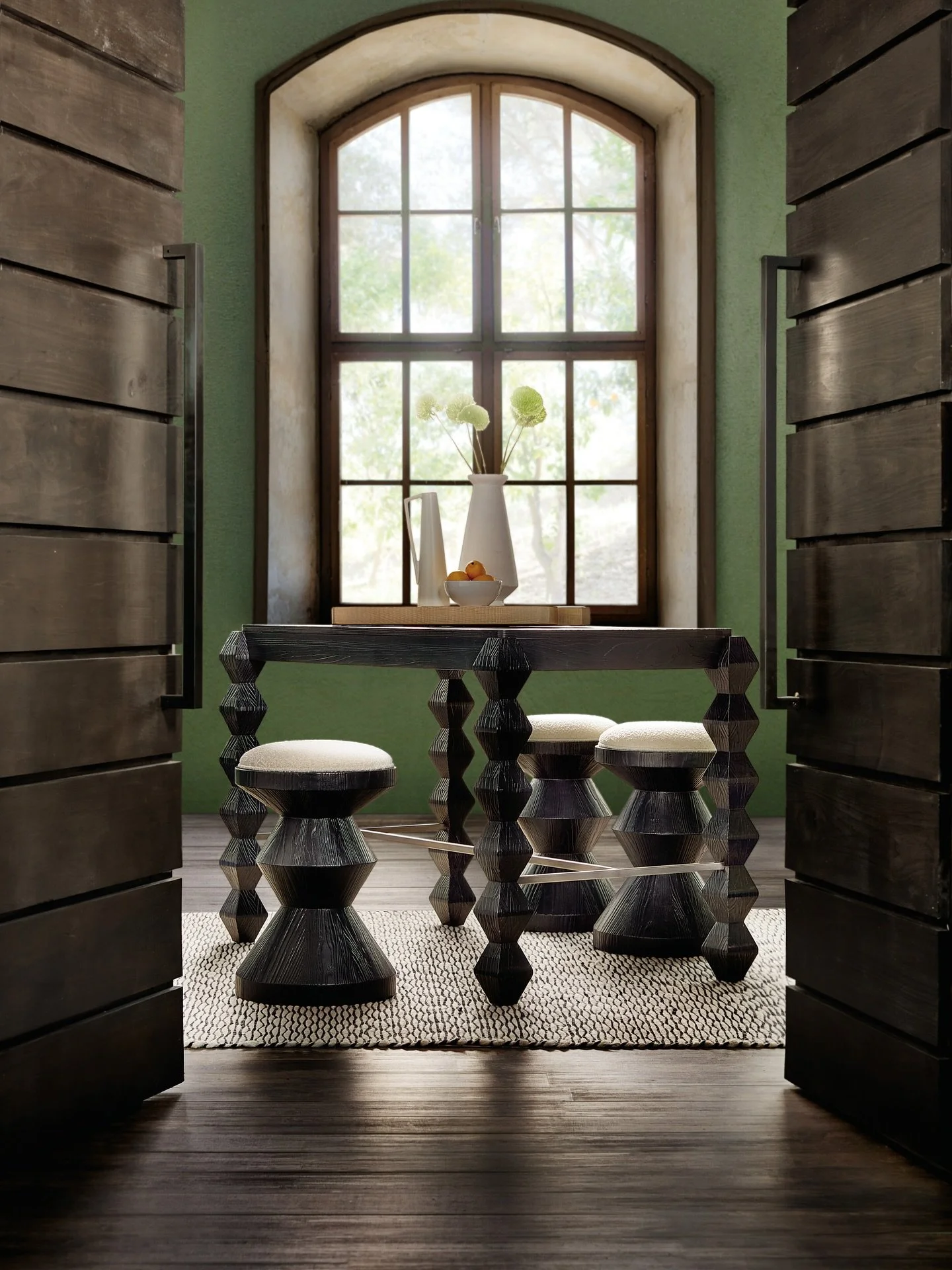 Back to work mode activated. A Commerce &amp; Market work table and stools that make even the busiest days feel a little more inviting.

#CommerceAndMarket #HookerFurniture #HFChicago #BackToWork #WorkSpaceStyle WorkspaceInspo DesignDriven InteriorDe